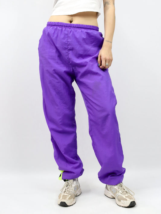 Vintage 80er 90er REEBOK Trainingshose Jogginghose doppellagig lila L