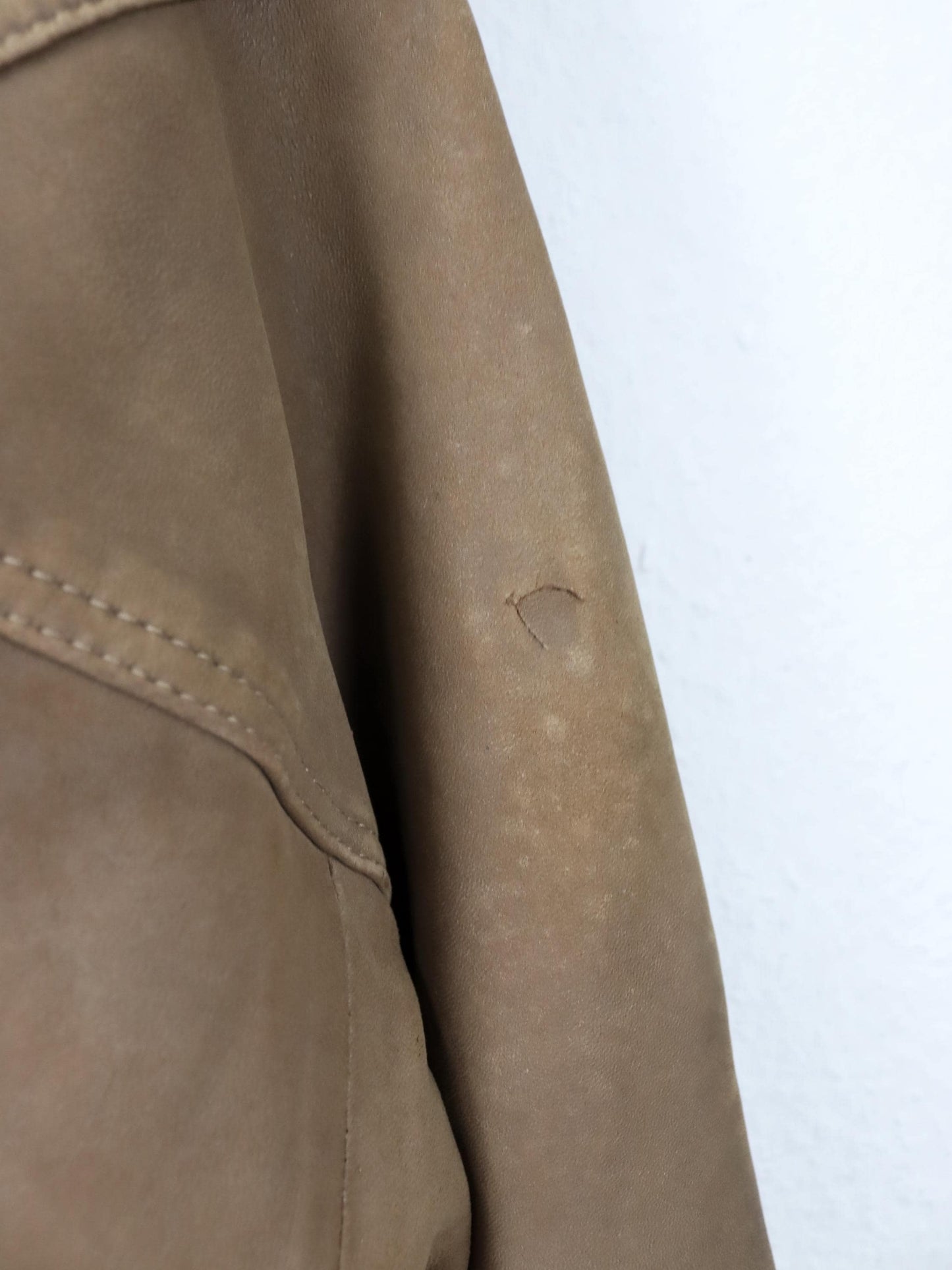 Vintage 80s 90s IMPARATOR leather jacket tailored light brown hood M