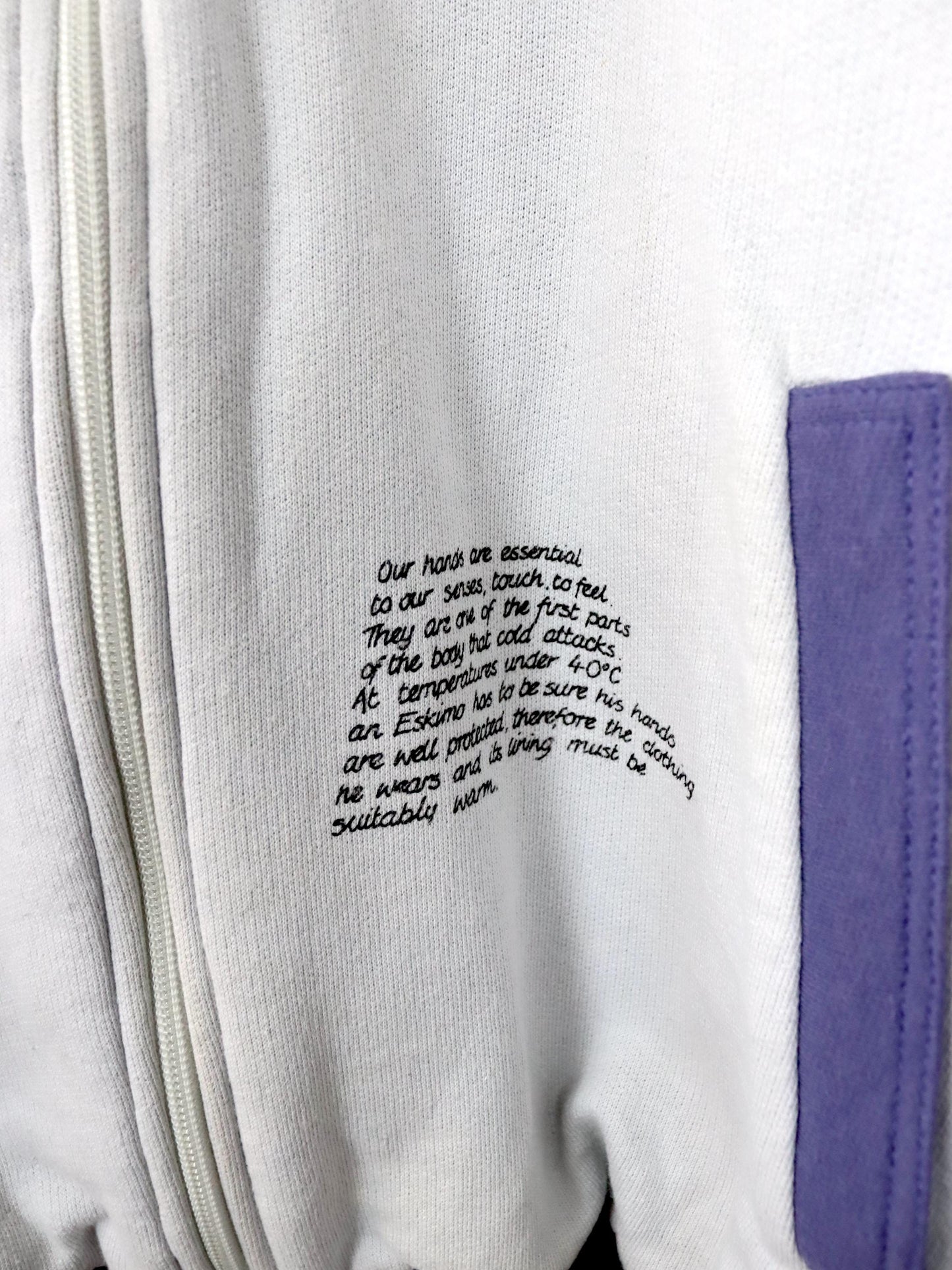 Vintage 80s 90s Rare ADIDAS TAKE OFF Equipment Jacket lightly lined white purple print D7 L