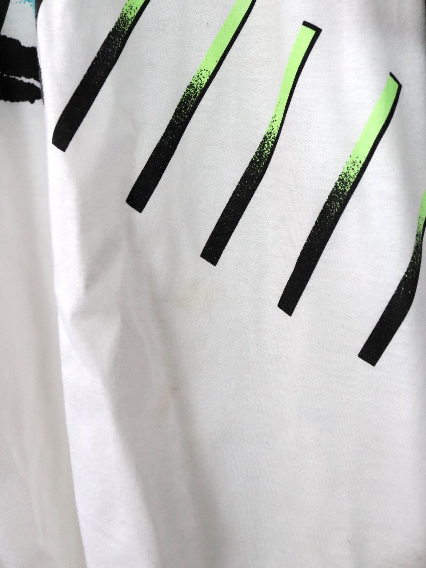 Vintage 80s 90s NIKE Challenge Court tennis shirt polo shirt short sleeve crazy pattern white L