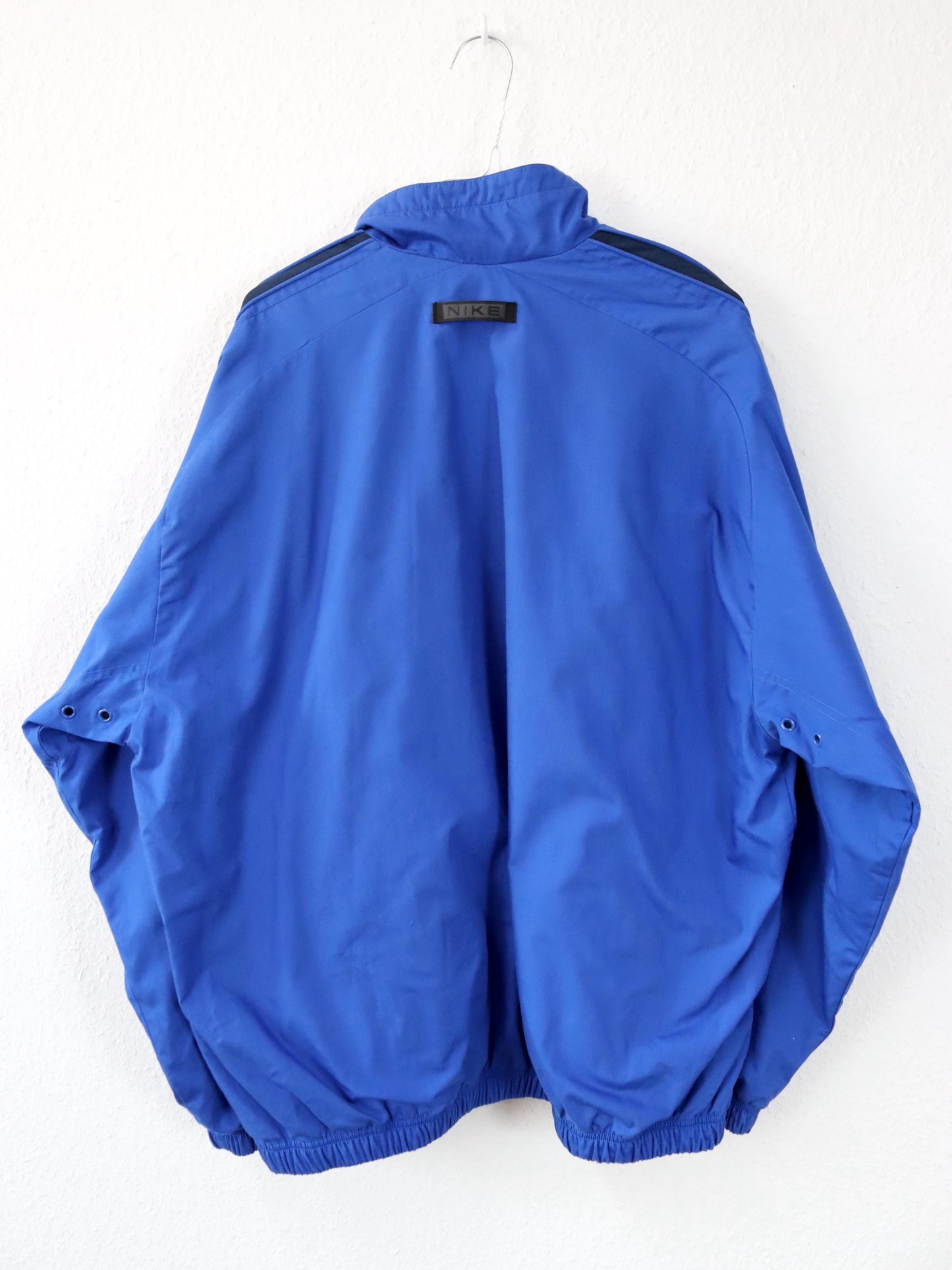 Vintage 80s 90s Y2k NIKE tracksuit jacket stand-up collar jacket double layer blue L