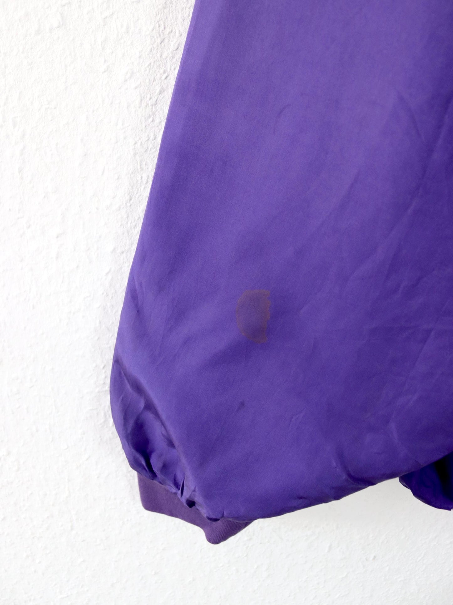Vintage 80s 90s OTELLO PELLE silk jacket jacket silk purple hood M
