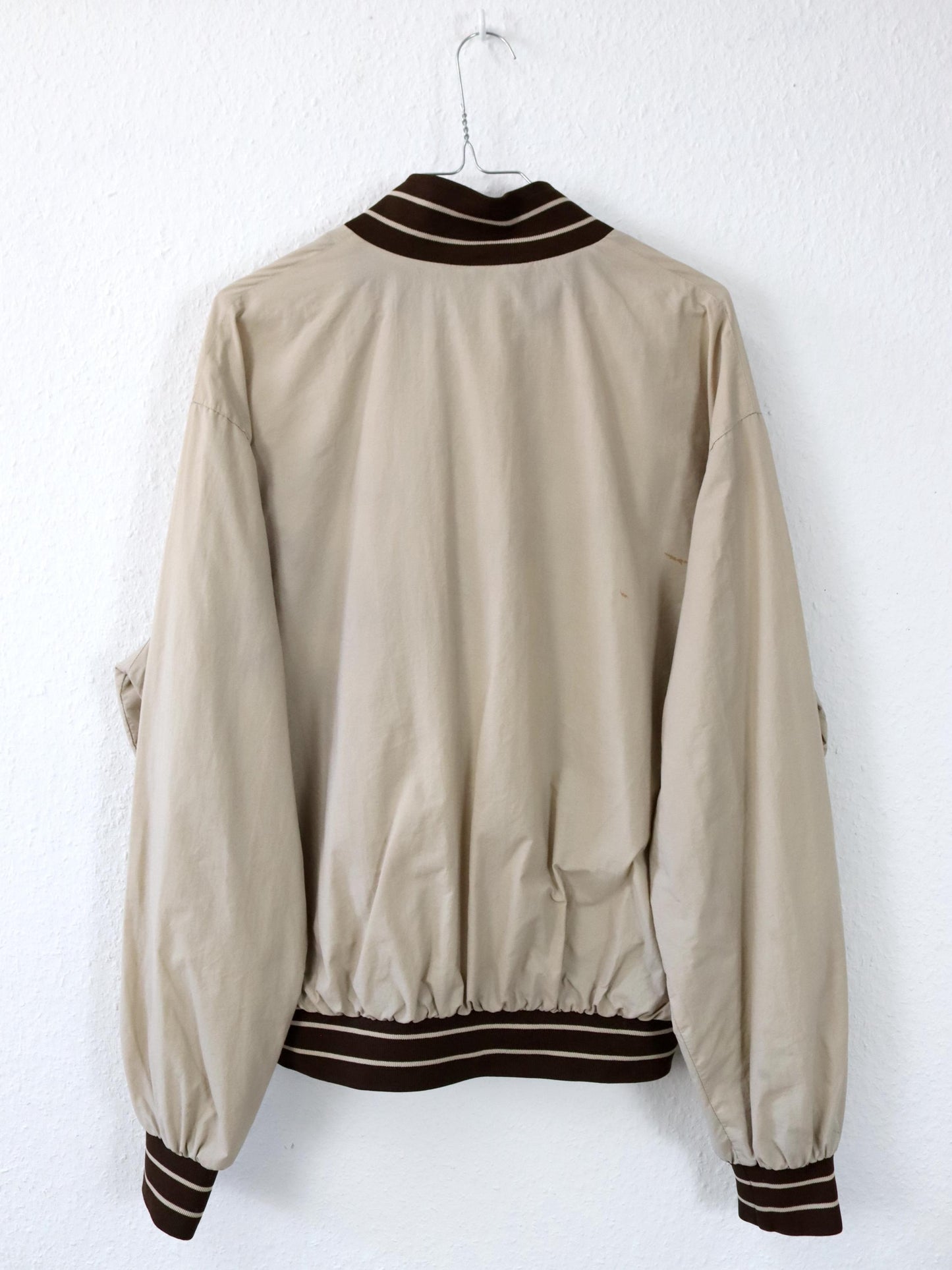 Vintage 80s 90s PUMA Blouson Jacket beige brown Made in Italy XL