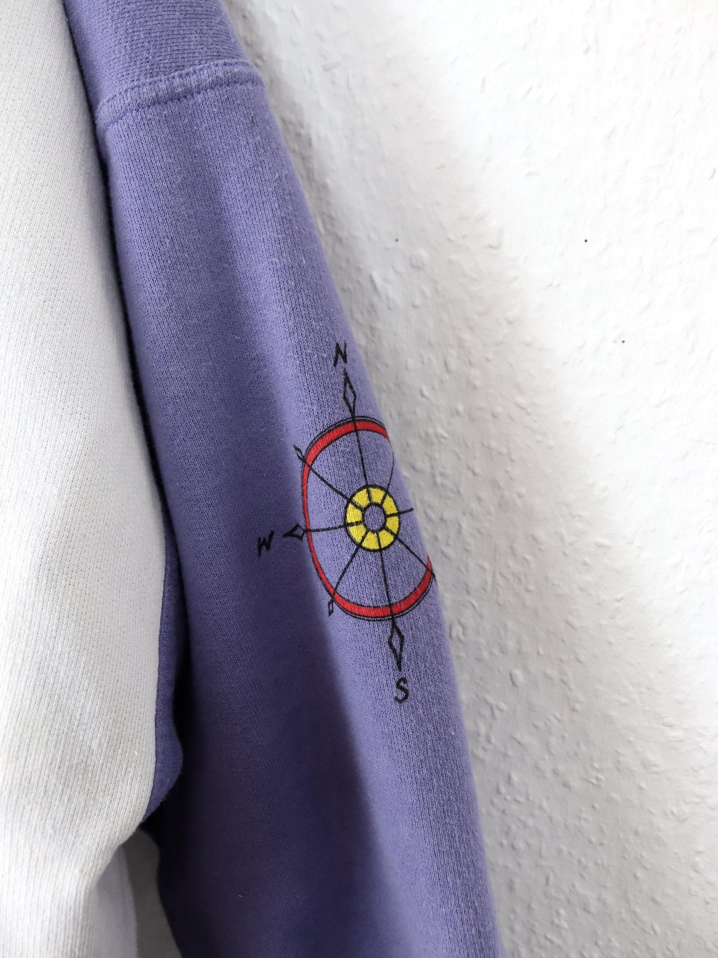 Vintage 80s 90s Rare ADIDAS TAKE OFF Equipment Jacket lightly lined white purple print D7 L