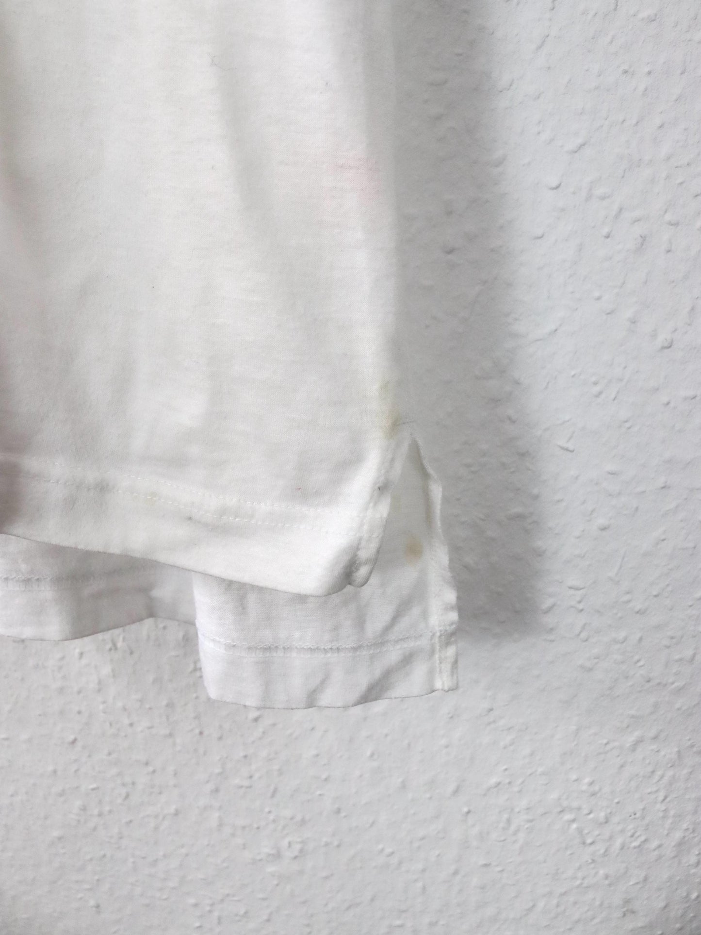 Vintage 80s 90s NIKE Challenge Court tennis shirt polo shirt short sleeve crazy pattern white L