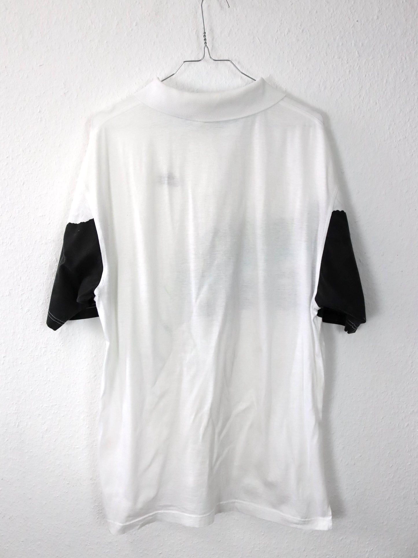 Vintage 80s 90s NIKE Challenge Court tennis shirt polo shirt short sleeve crazy pattern white L