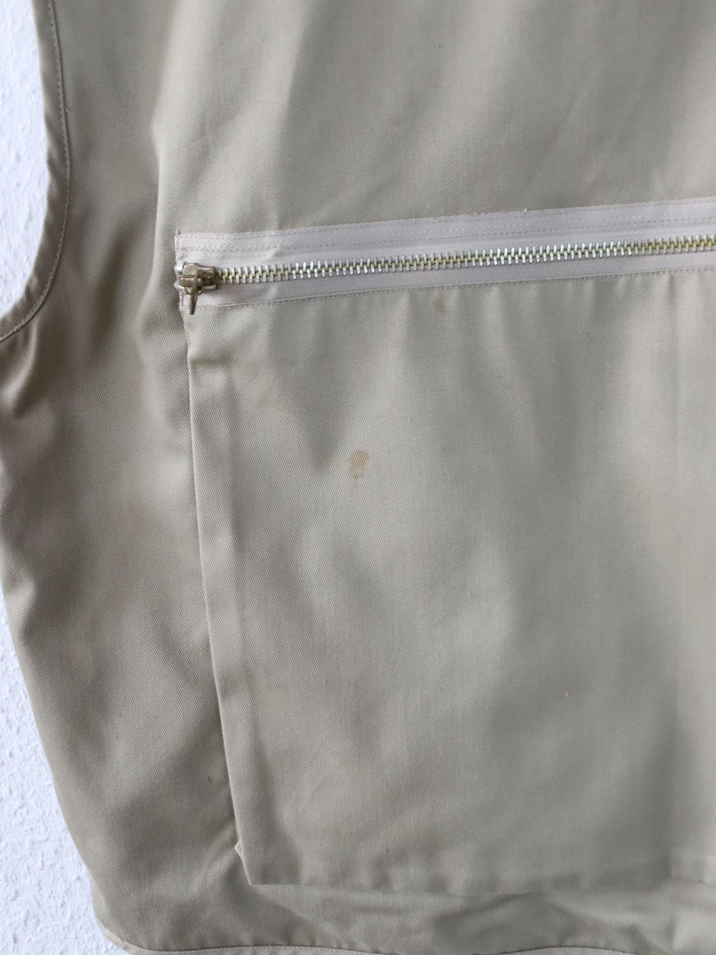 Vintage 80er 90er FREETIME Cargoweste Weste beige M