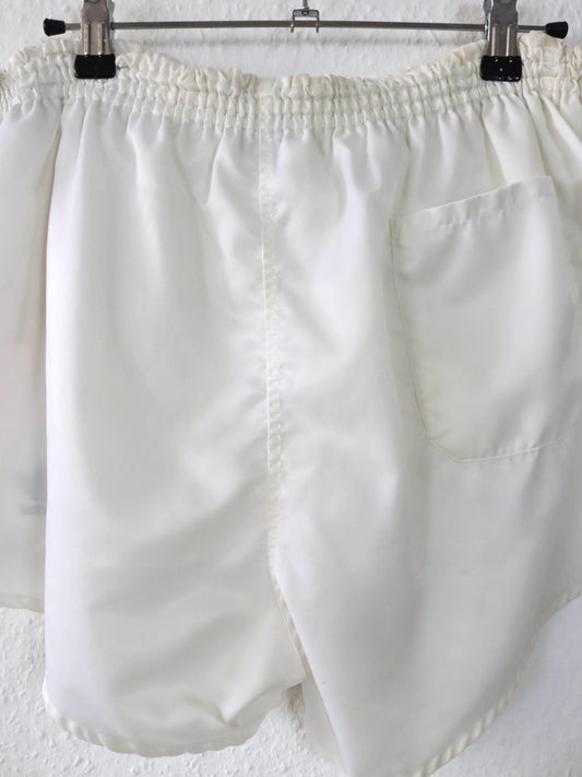 Vintage 80er 90er ADIDAS Shorts Laufshorts weiß Made in Yugoslavia D7 L