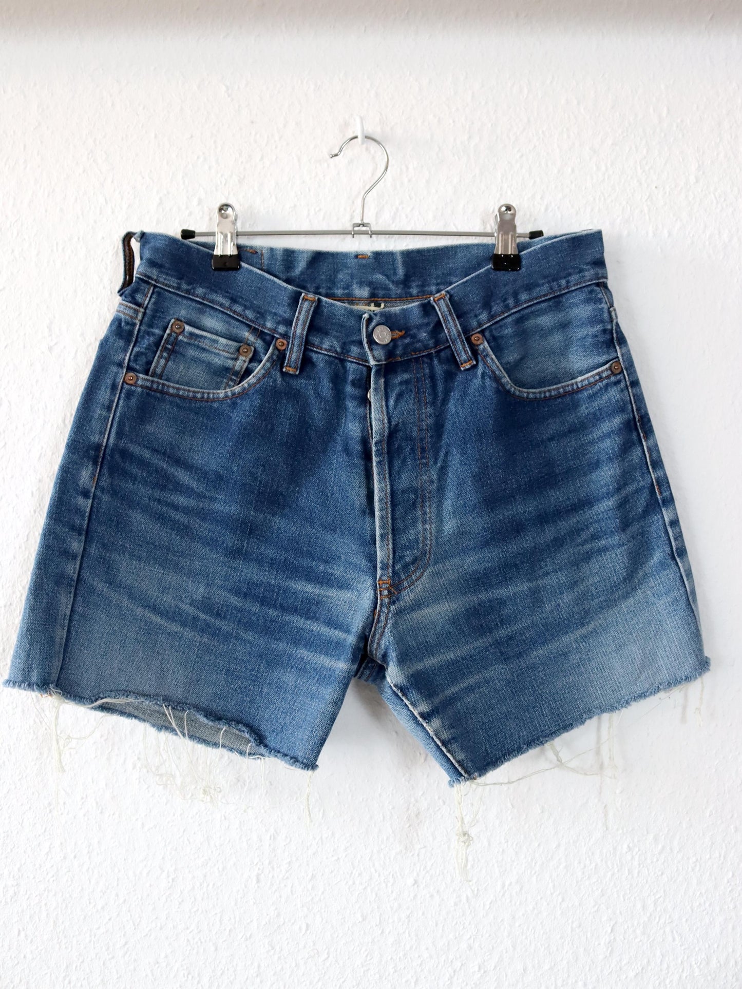 Vintage 80s 90s UNLIMITED denim shorts blue W32