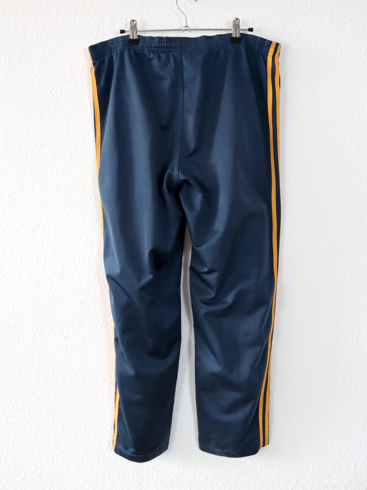 Vintage 80s 90s ADIDAS jogging pants training pants dark blue orange D5 M