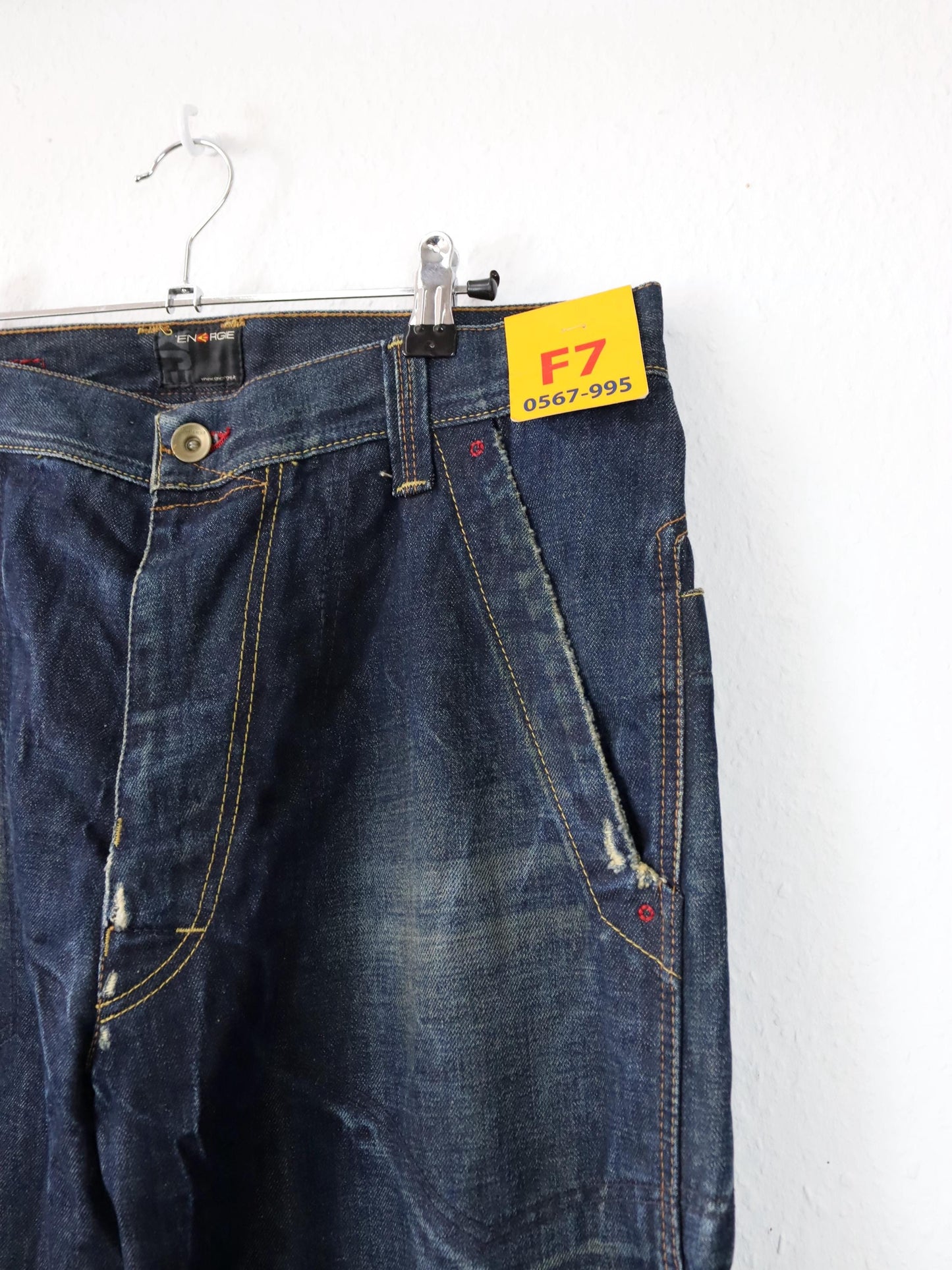 Vintage 90s 00s Y2k ENERGIE F7 Baggy Pants Jeans Wide Leg Deadstock W33