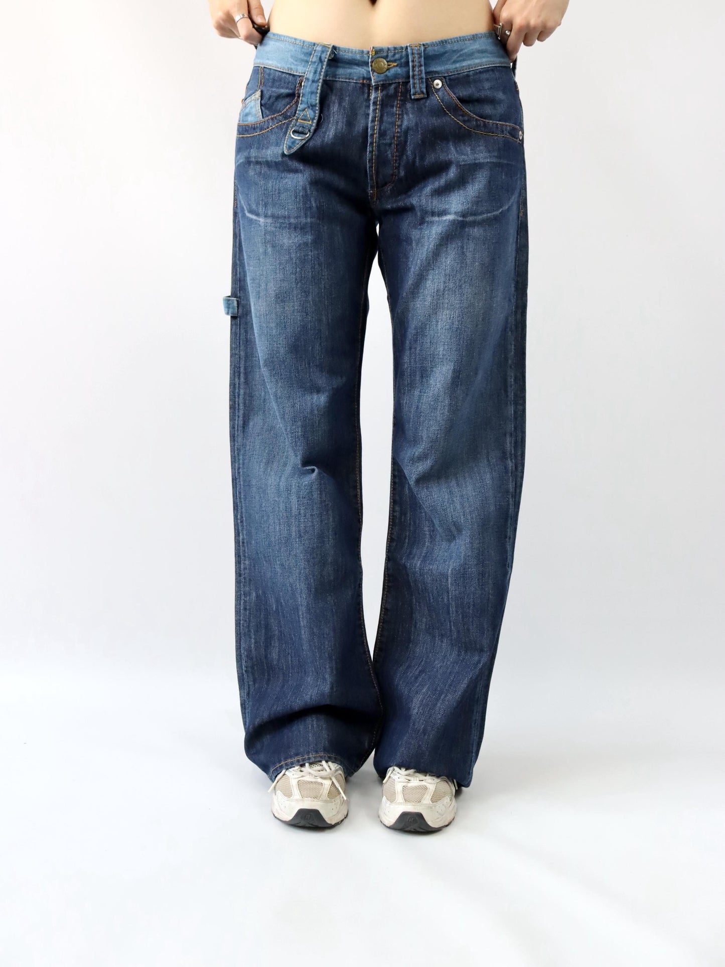 Vintage 90s 00s Y2k ENERGIE Baggy Pants Jeans Wide Leg Deadstock W34