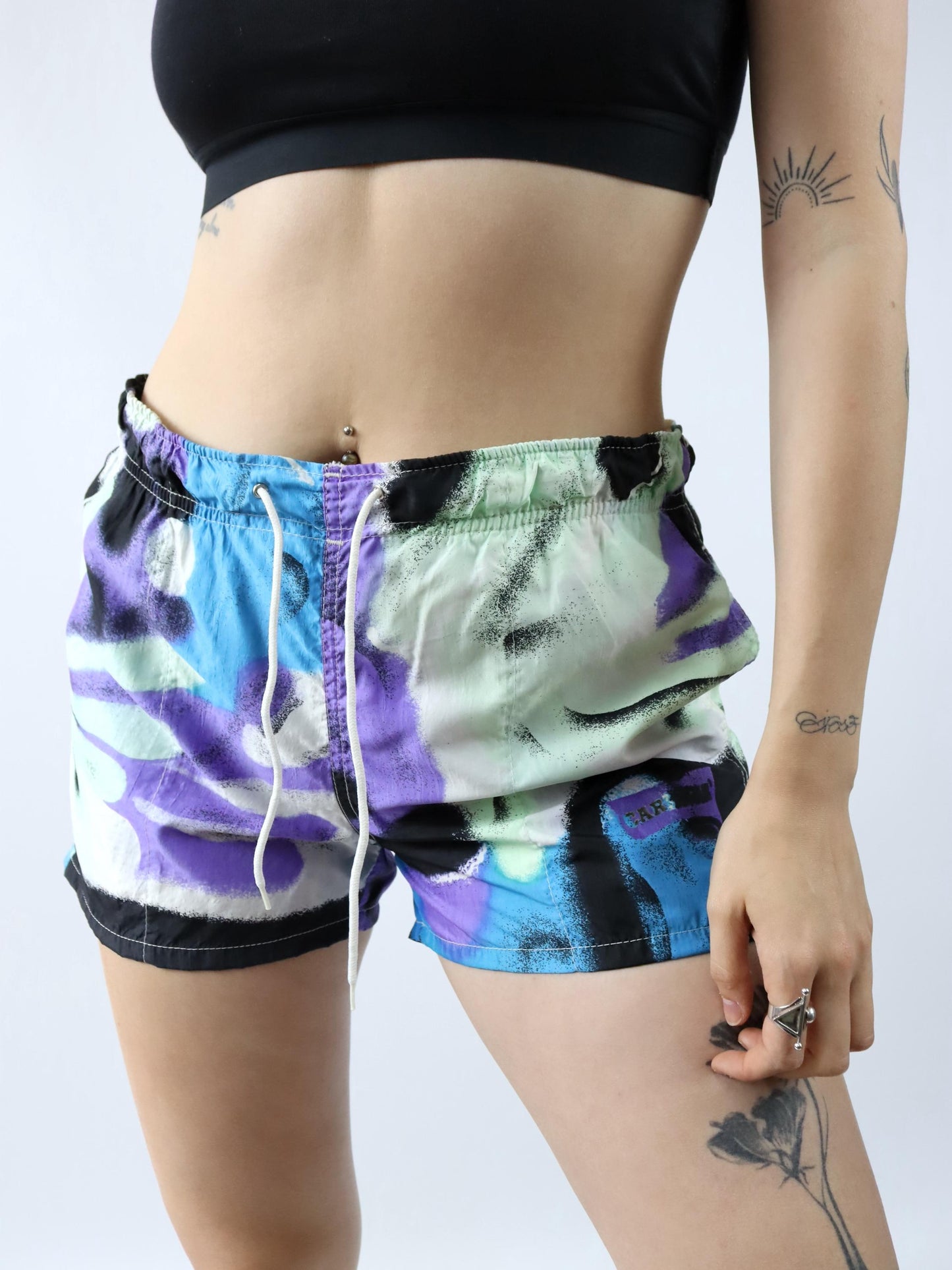 Vintage 80s 90s CARRERA shorts shorts crazy pattern L