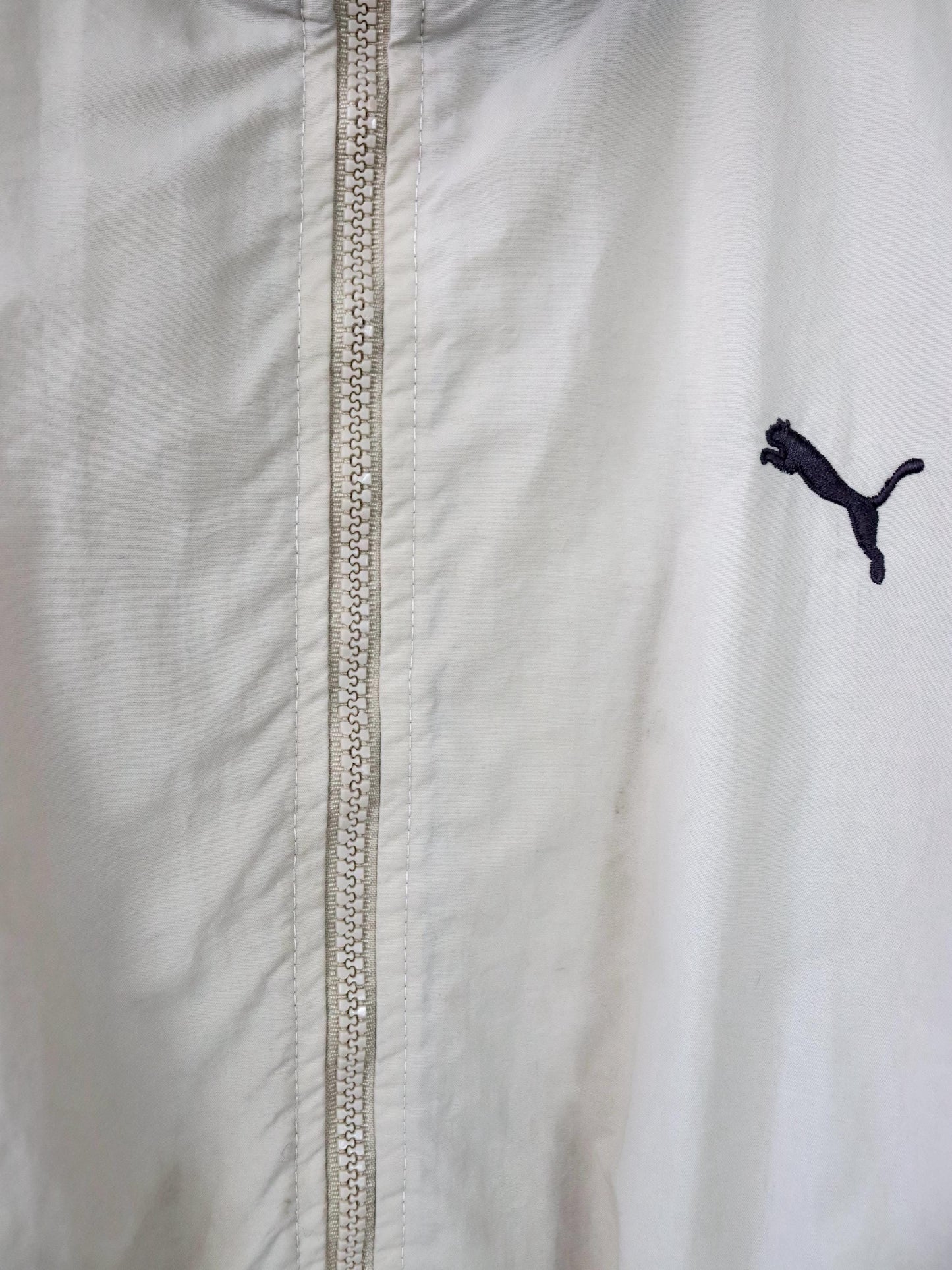 Vintage 80s 90s PUMA Blouson Jacket beige brown Made in Italy XL