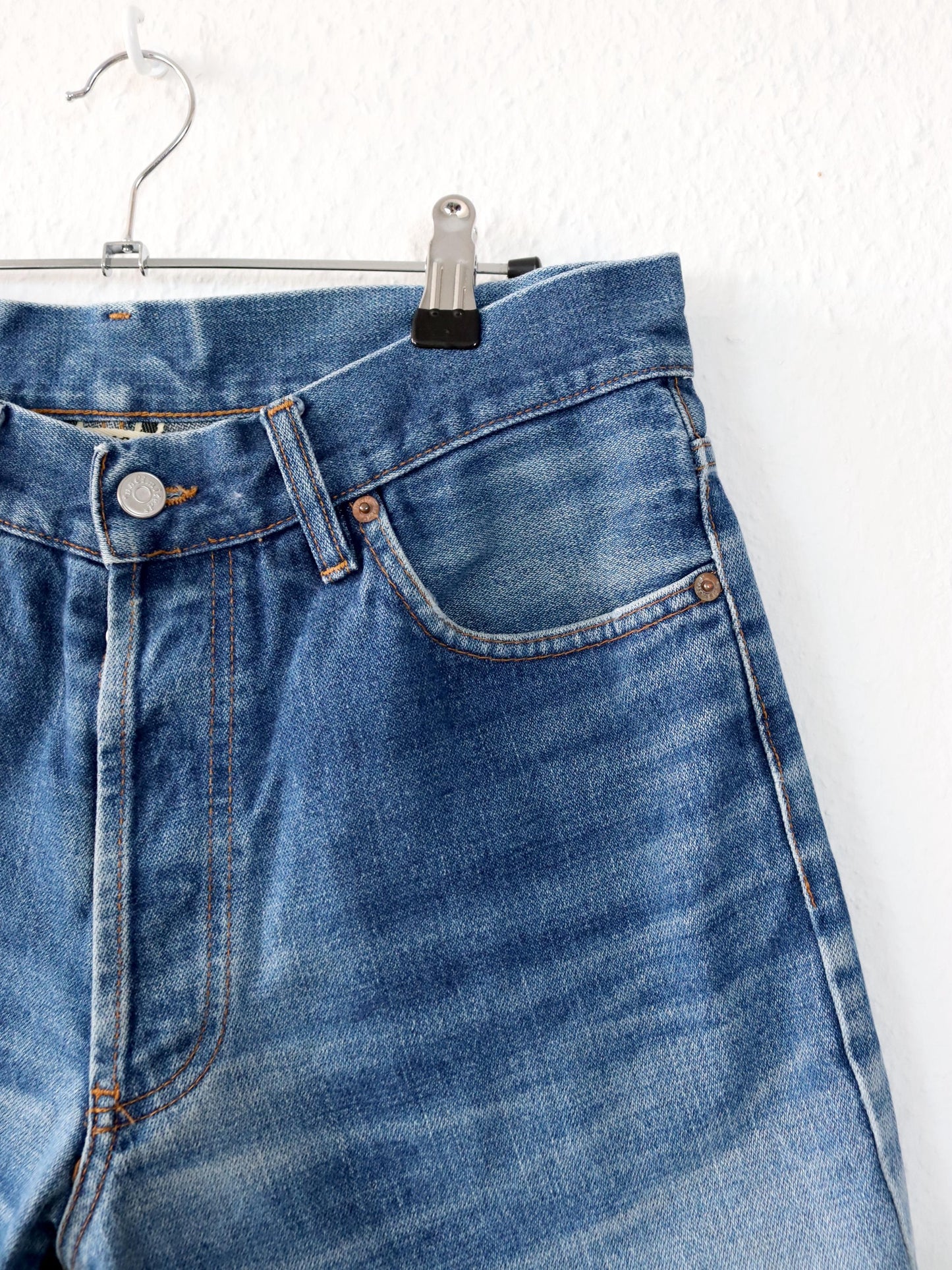 Vintage 80s 90s UNLIMITED denim shorts blue W32