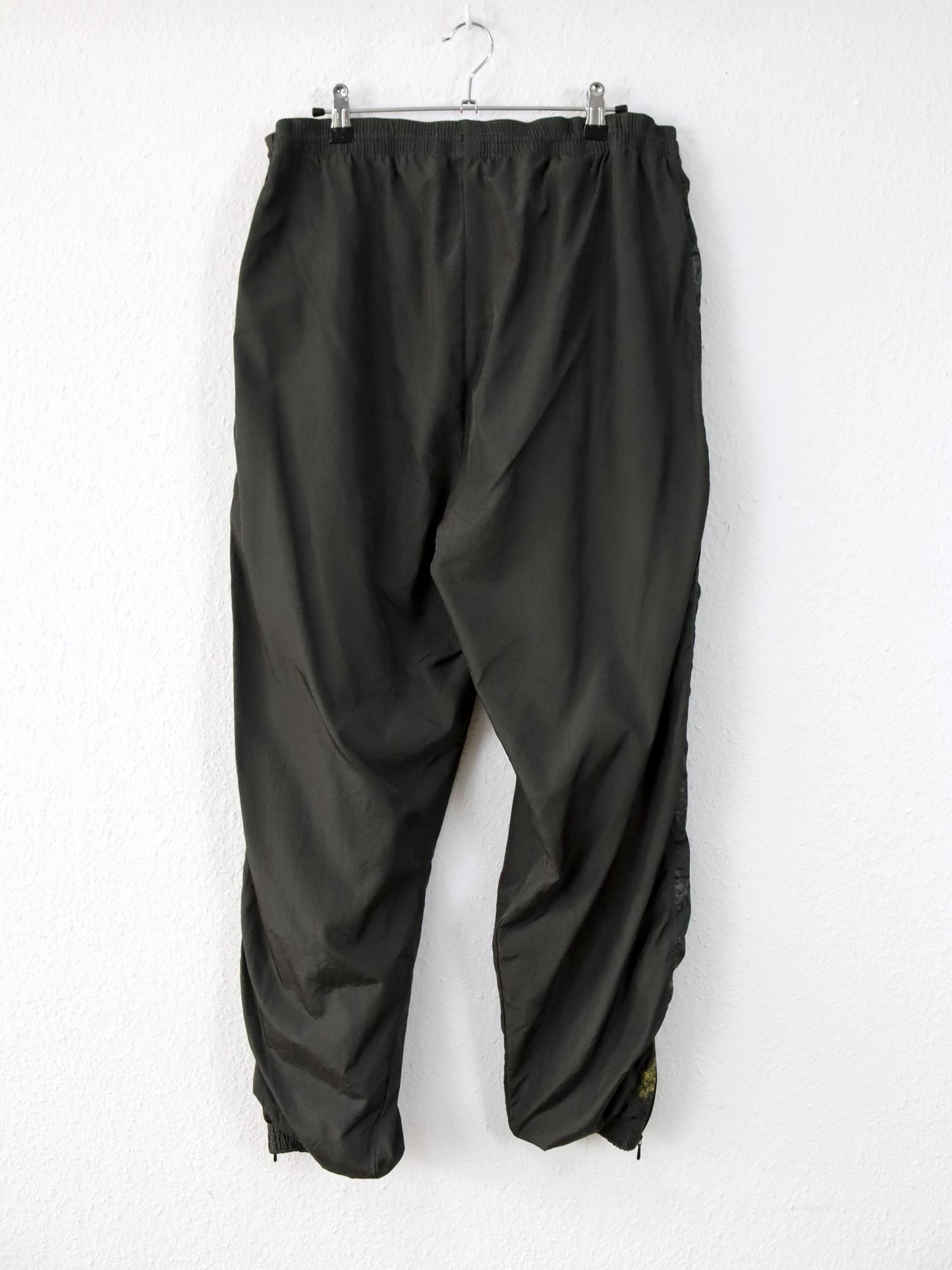 Vintage 80s 90s jogging pants tracksuit pants double layer crazy pattern baggy XL