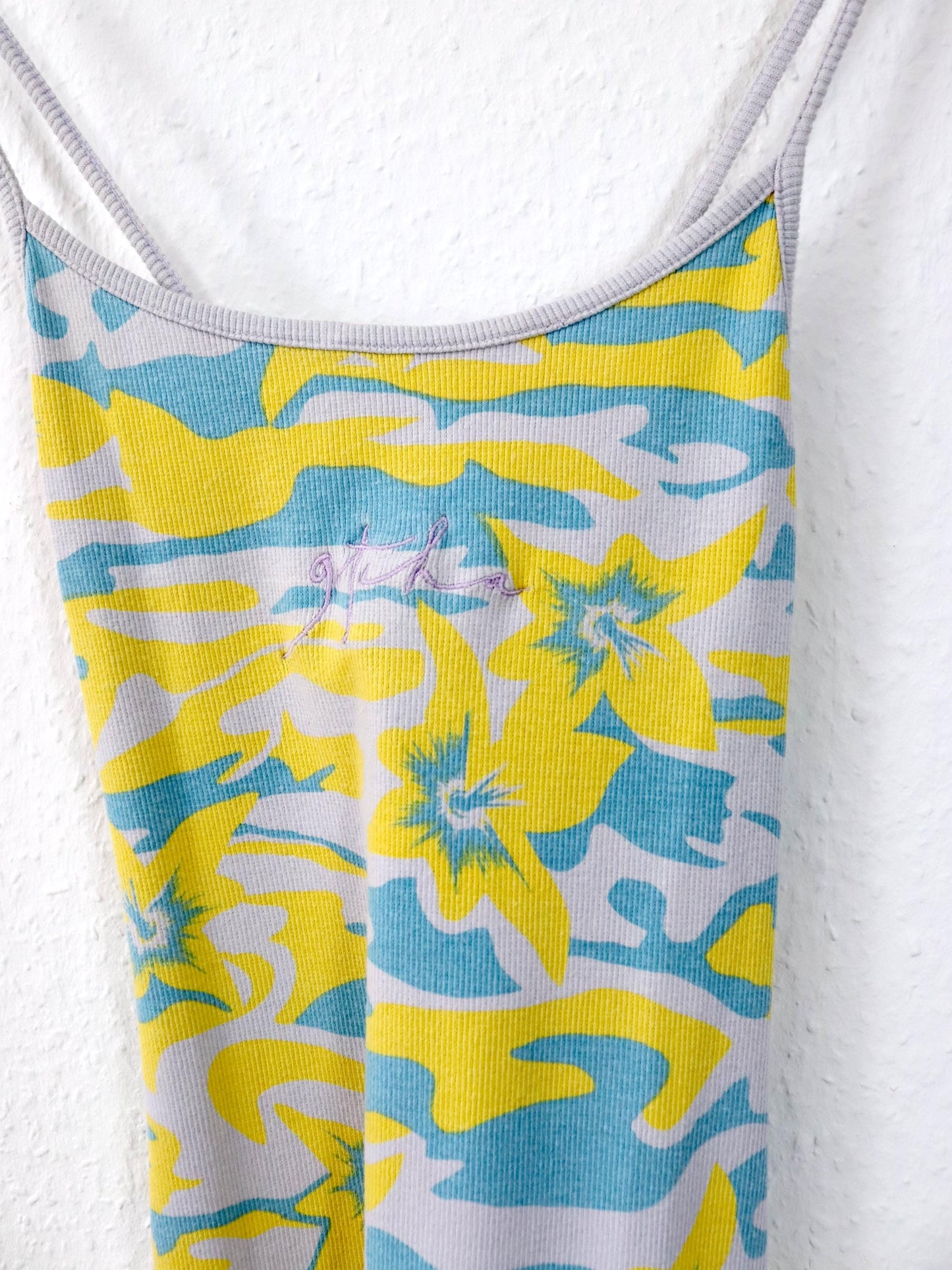 Vintage 80s 90s Y2k GOTCHA mini dress summer dress crazy pattern M