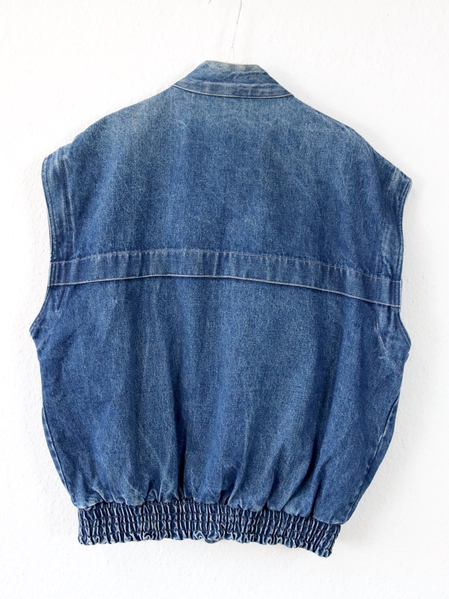 Vintage 80s 90s WILLY denim vest vest jeans 54 XL