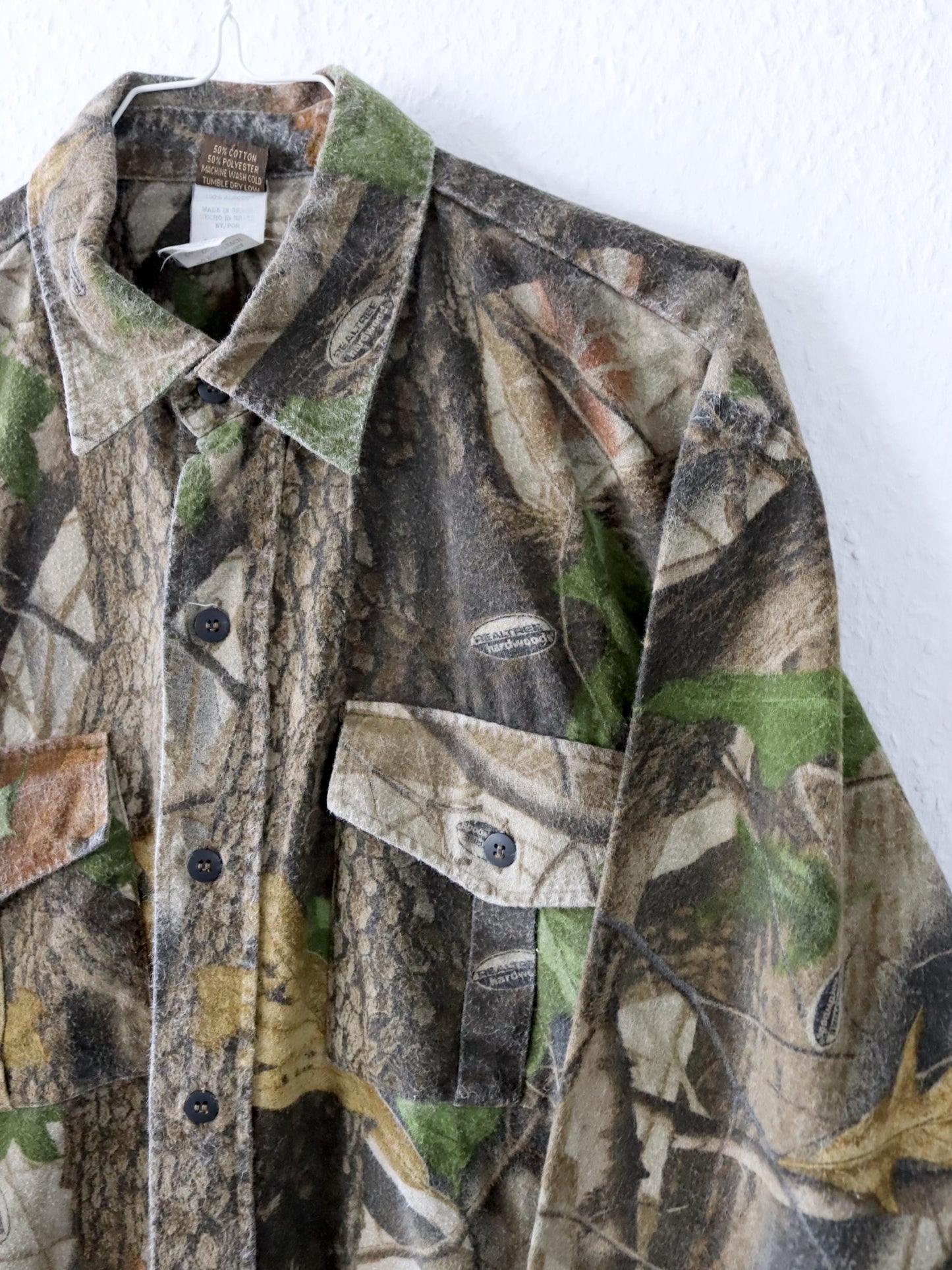 Vintage 80s 90s RANGER Realtree flannel shirt heavy cotton XL