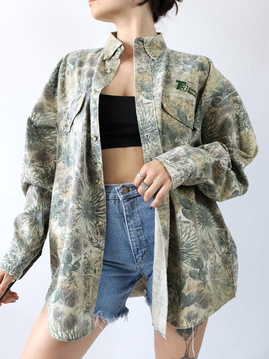 Vintage 80er 90er GAME GUARD Realtree Flanellhemd langarm XL