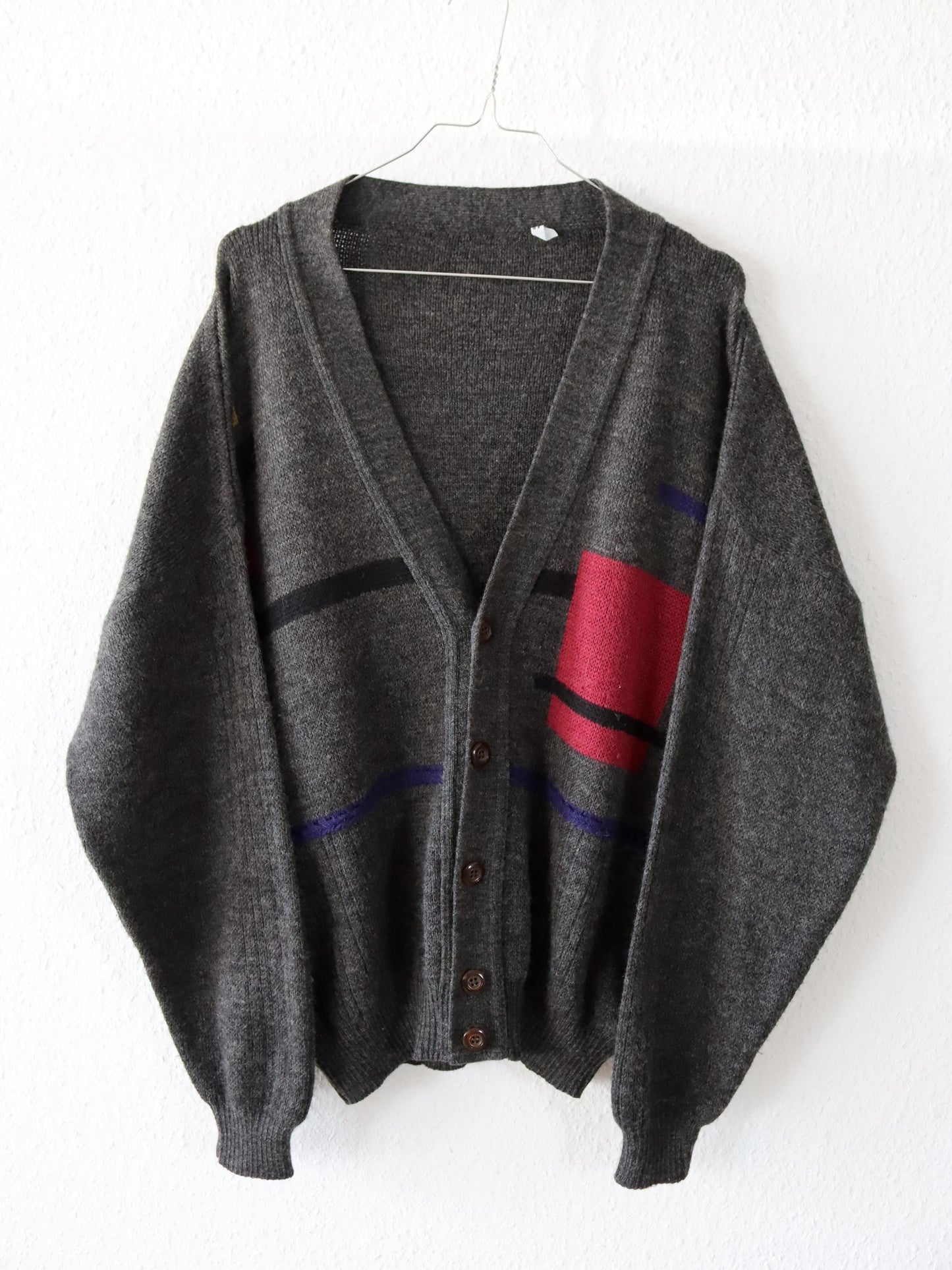 Vintage 80er 90er Wollcardigan Cardigan Strickjacke Wolle 46 S