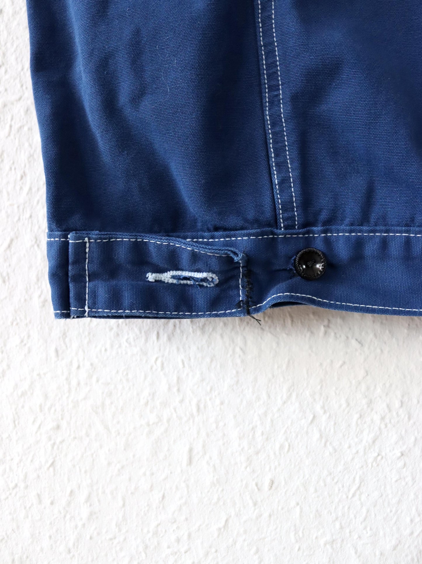 Vintage 80s 90s CDP COMPANY vest blue white embroidery XL