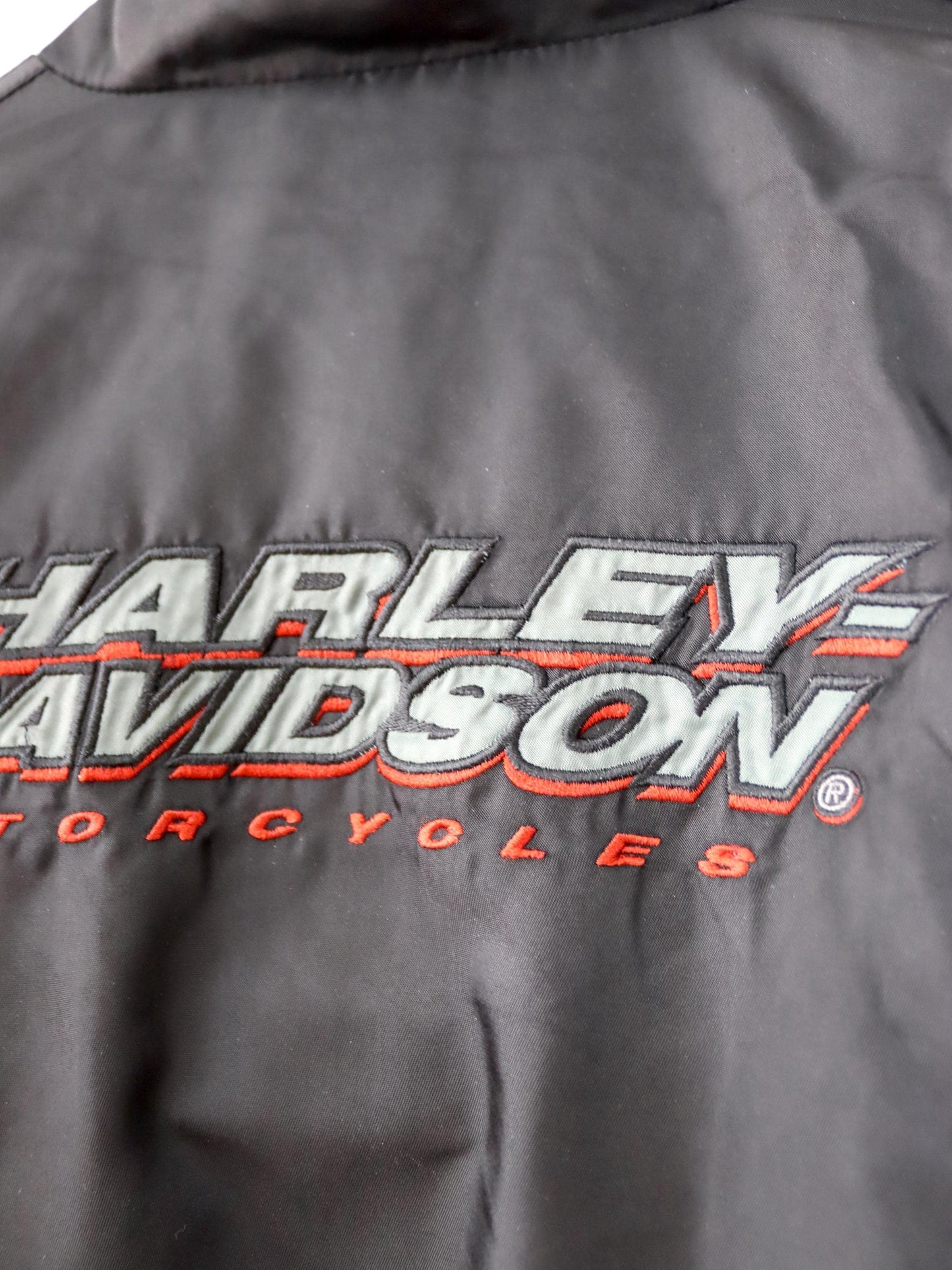 Vintage 90s 00s HARLEY DAVIDSON motorcycle jacket lightly lined M