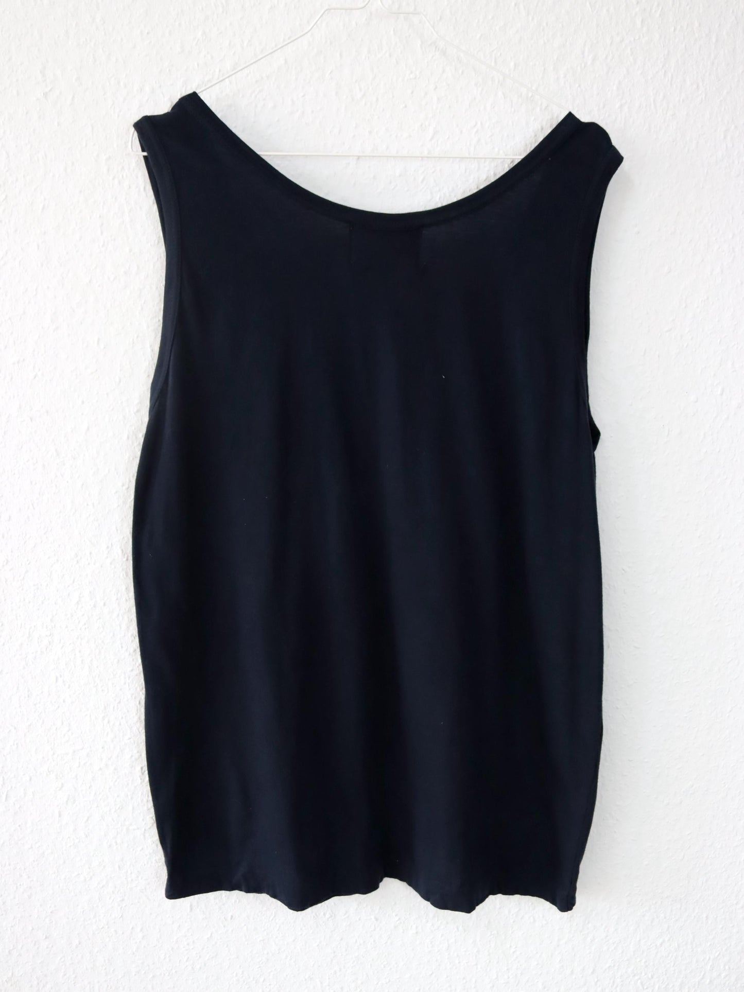 Vintage 80s 90s GYMNASIUM tank top print black colorful L