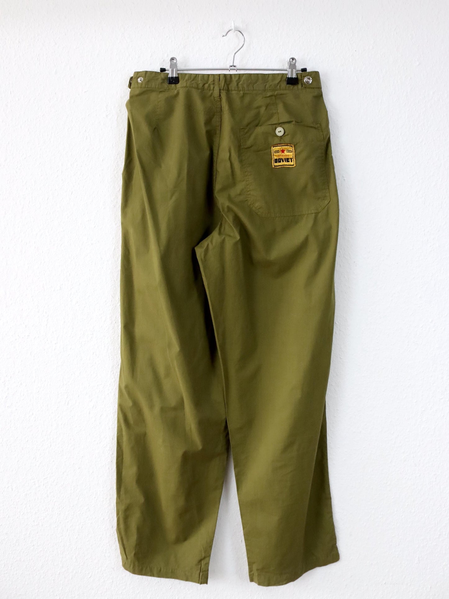 Vintage 80s 90s SOVIET Pants Baggy Pants khaki W34