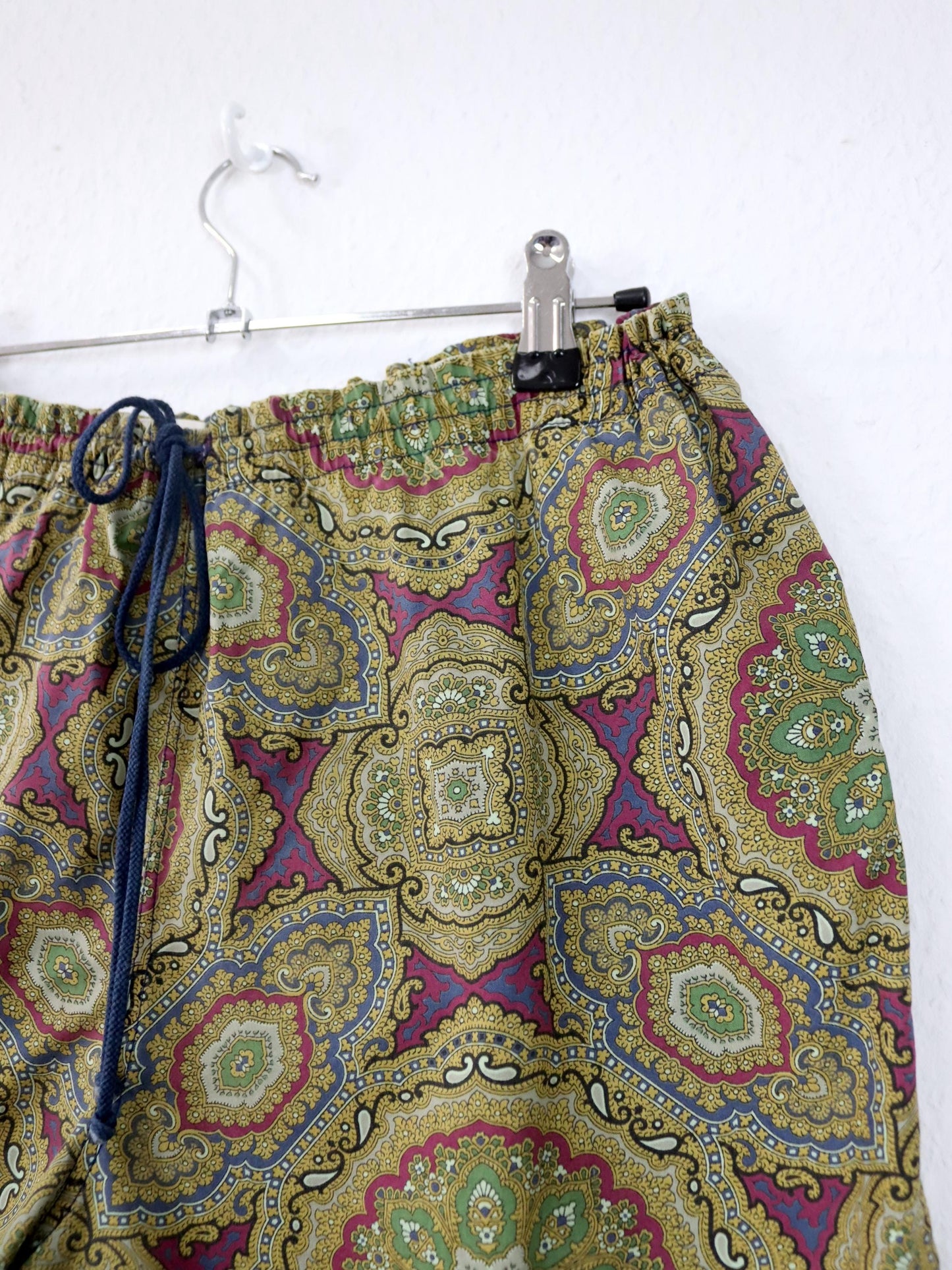 Vintage 80s 90s ALLEN COX swim shorts crazy pattern paisley shorts XL