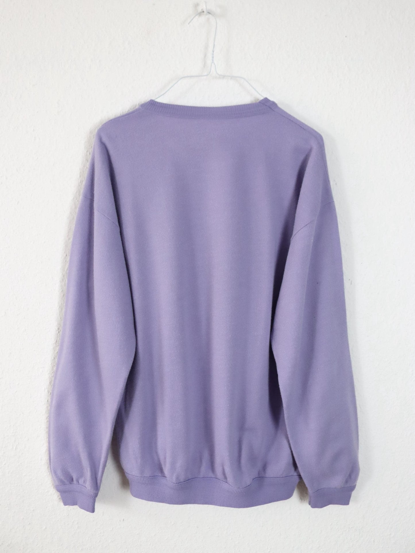 Vintage 80s 90s SAMAR Sweatshirt Pullover Print Golf Club Lilac M