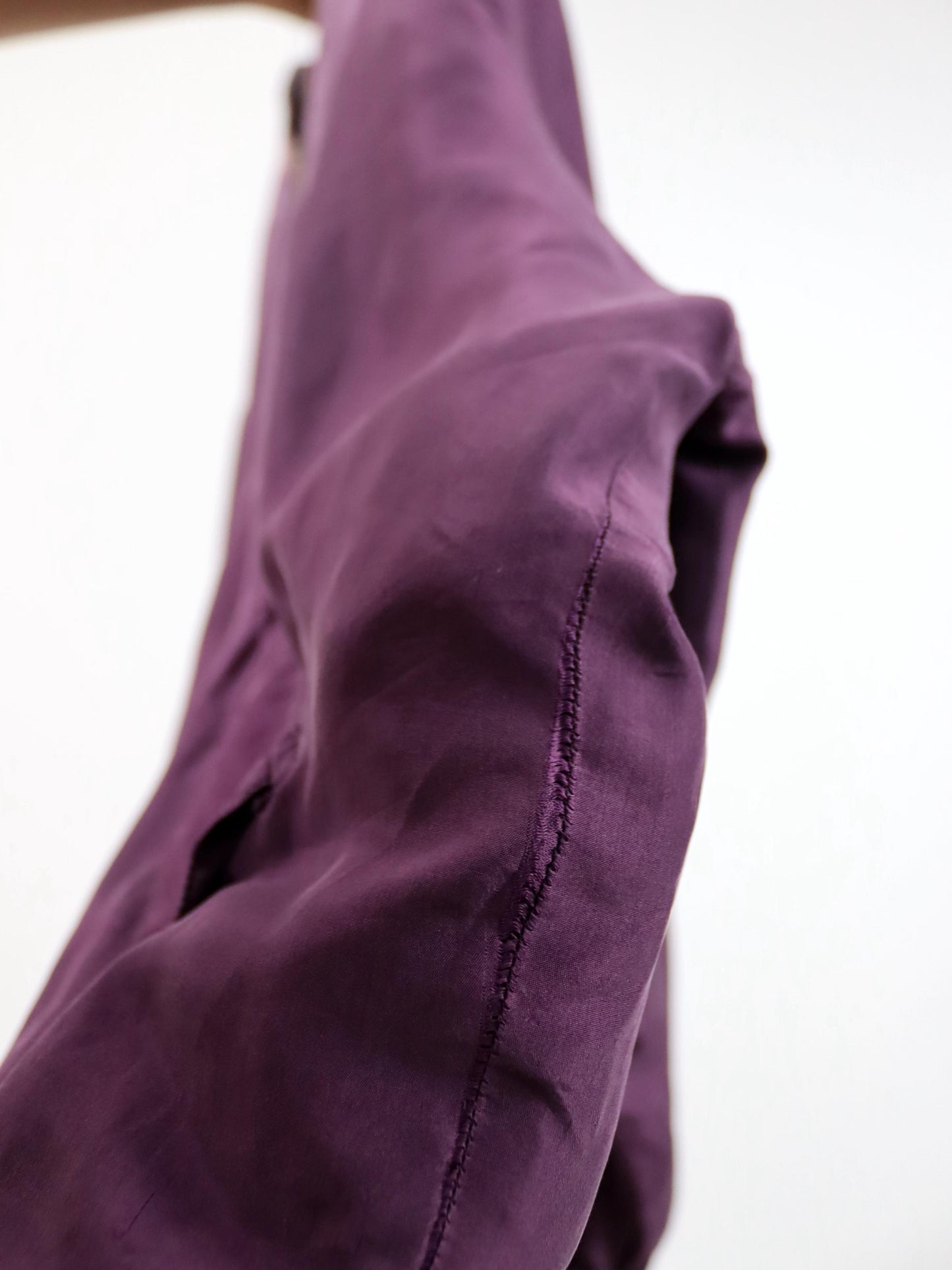 Vintage 80s 90s JOY silk blouson jacket bomber jacket purple 44