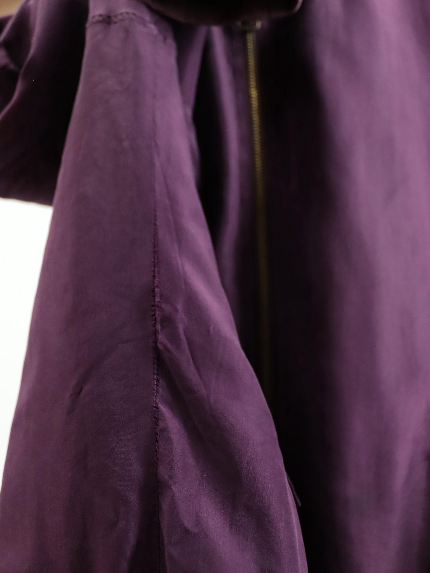 Vintage 80s 90s JOY silk blouson jacket bomber jacket purple 44
