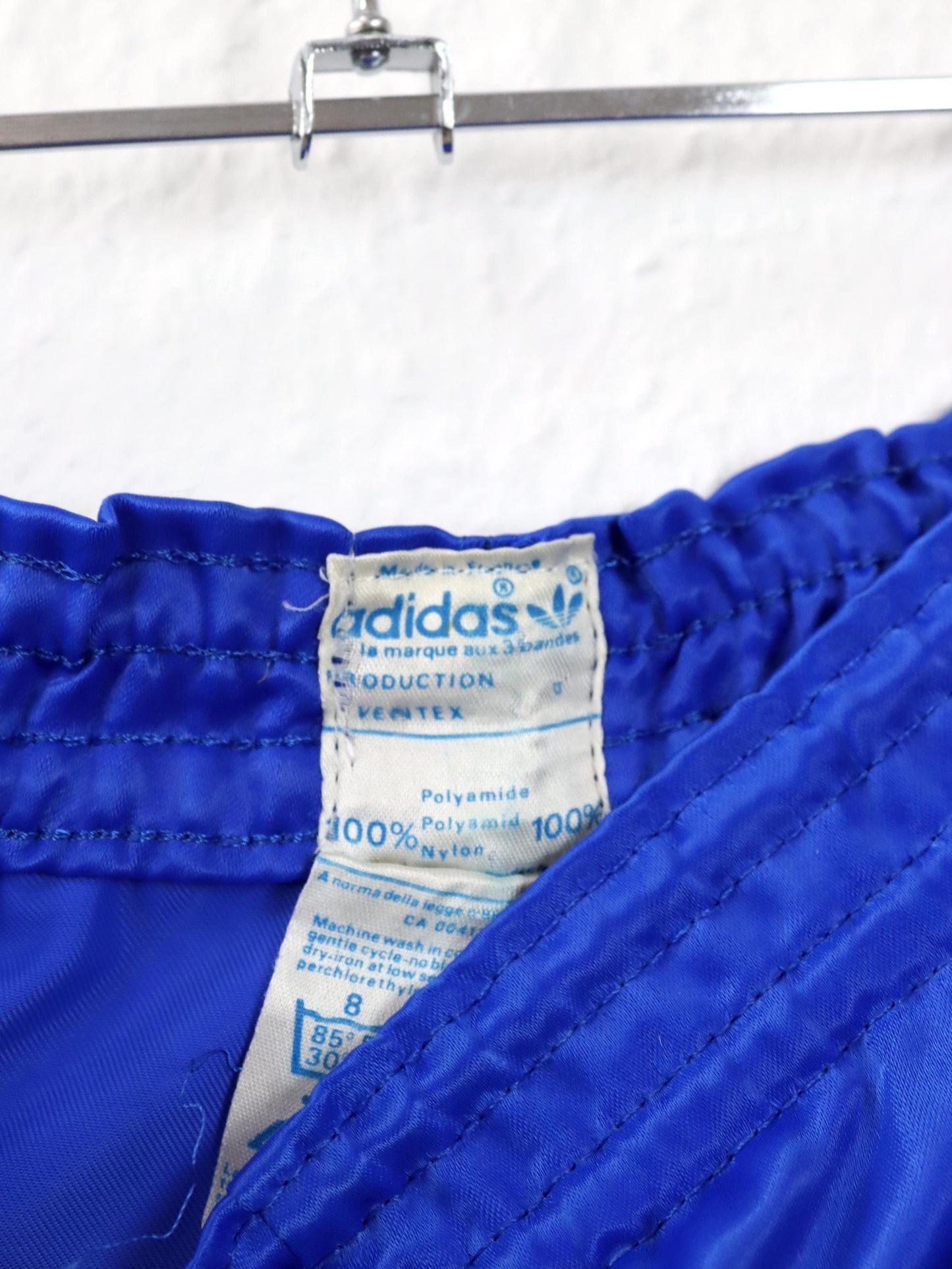 Vintage 70s 80s ADIDAS running shorts blue Made in France M