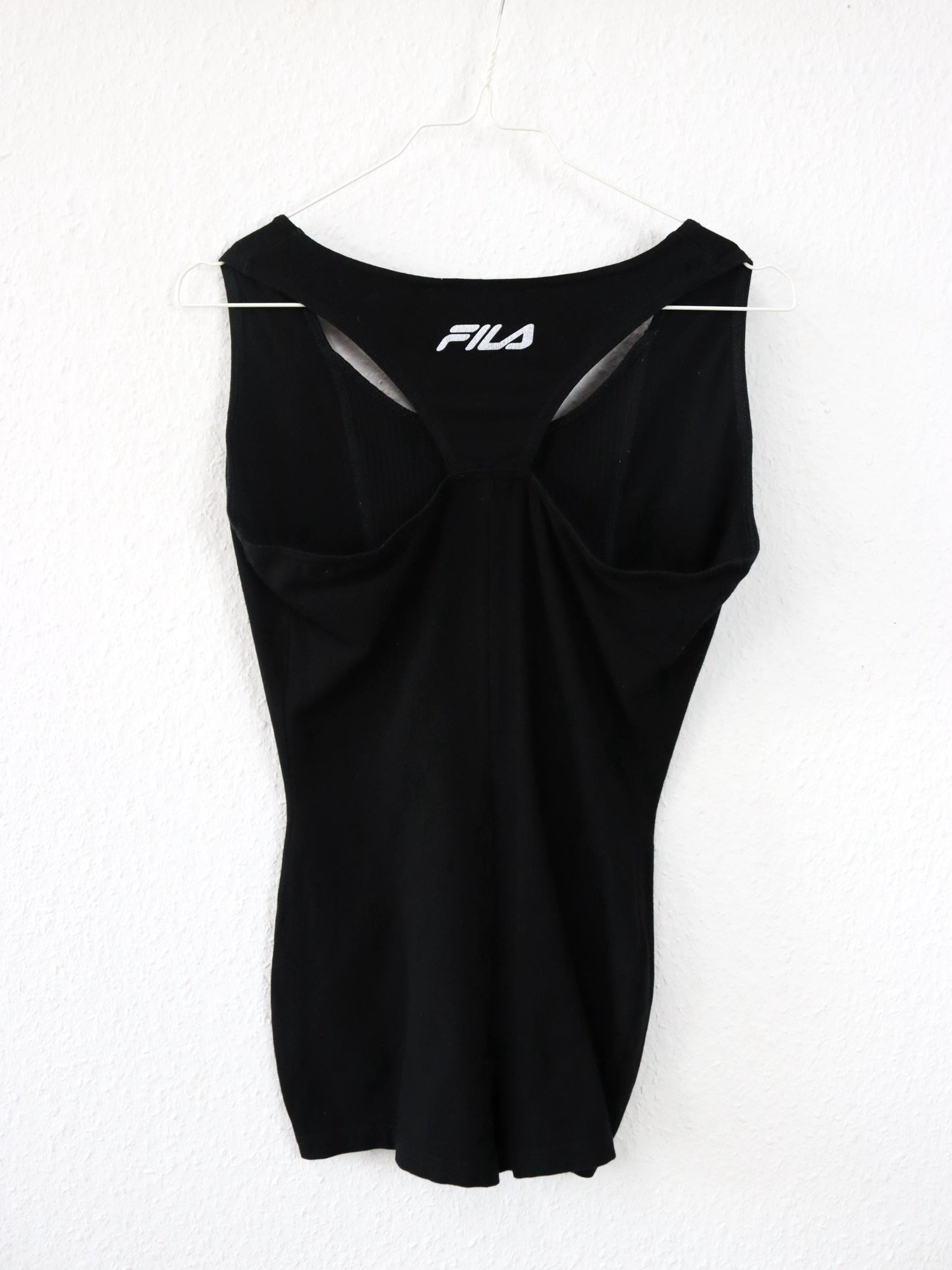 Vintage 80er 90er FILA Jumpsuit Einteiler schwarz ärmellos M/L