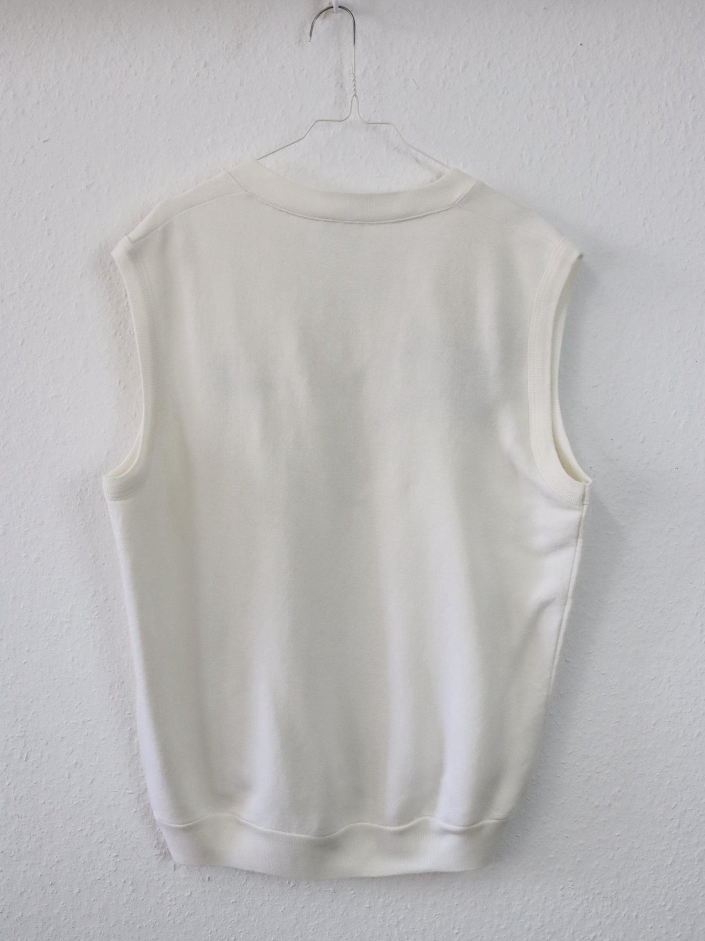 Vintage 80s 90s SERGIO TACCHINI tennis pullover white embroidery L