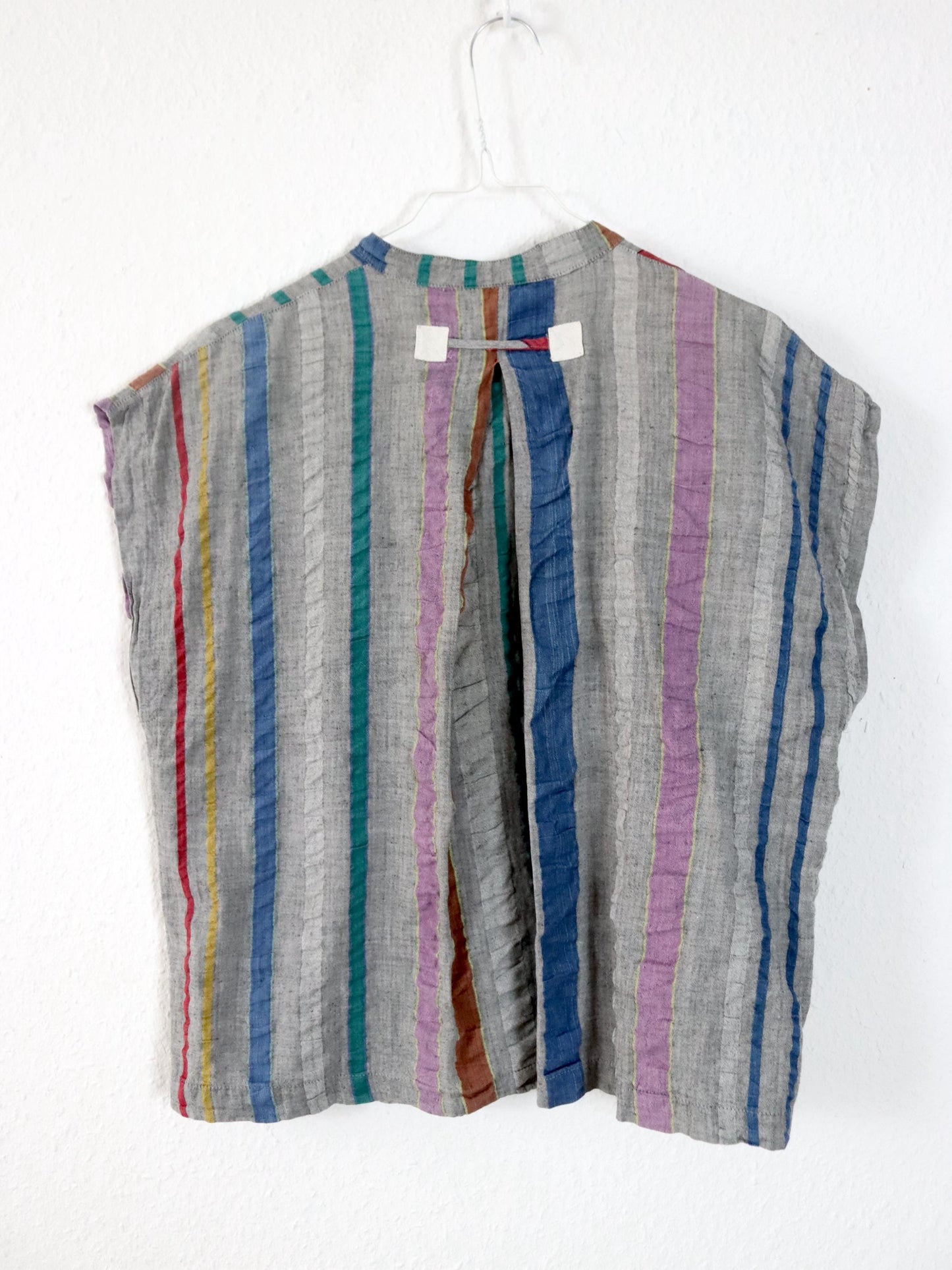 Vintage 80s 90s ANNA GOBBO shirt blouse striped 42