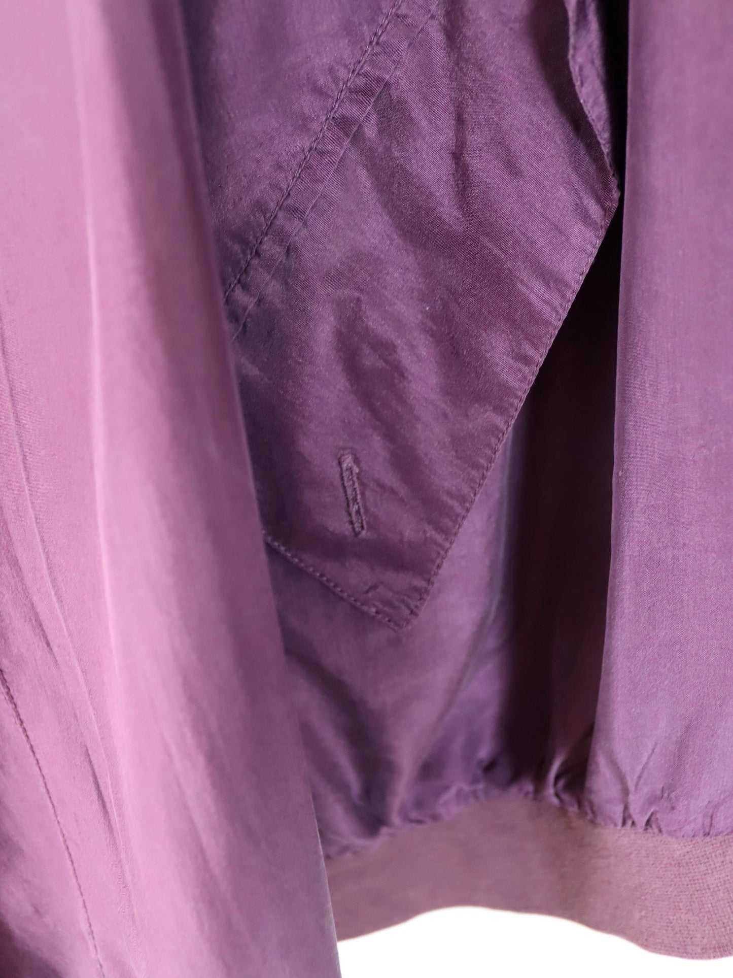 Vintage 80s 90s JOY silk blouson jacket bomber jacket purple 44