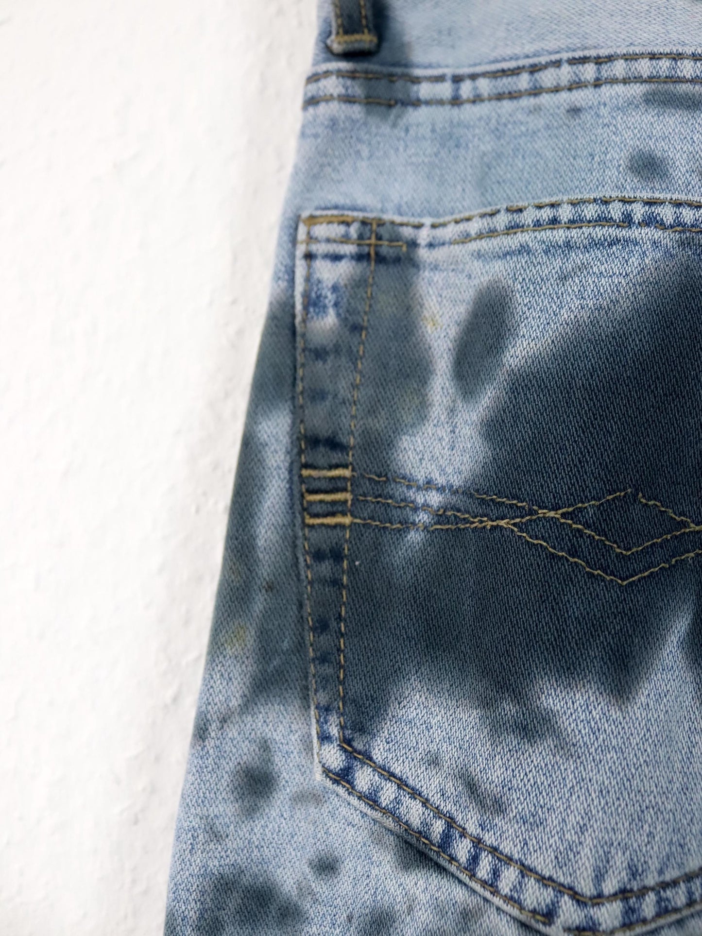 Vintage 80er 90er WEECK 510 BLUE JEANS blaue acid wash Jeans mit hoher Knopfreihe 40