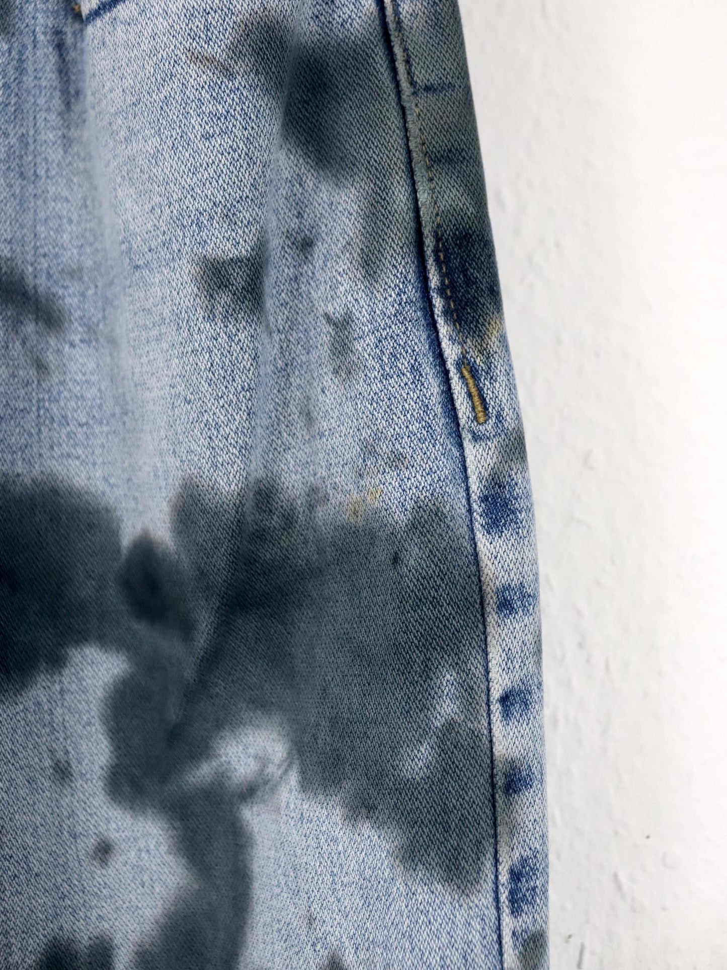 Vintage 80er 90er WEECK 510 BLUE JEANS blaue acid wash Jeans mit hoher Knopfreihe 40