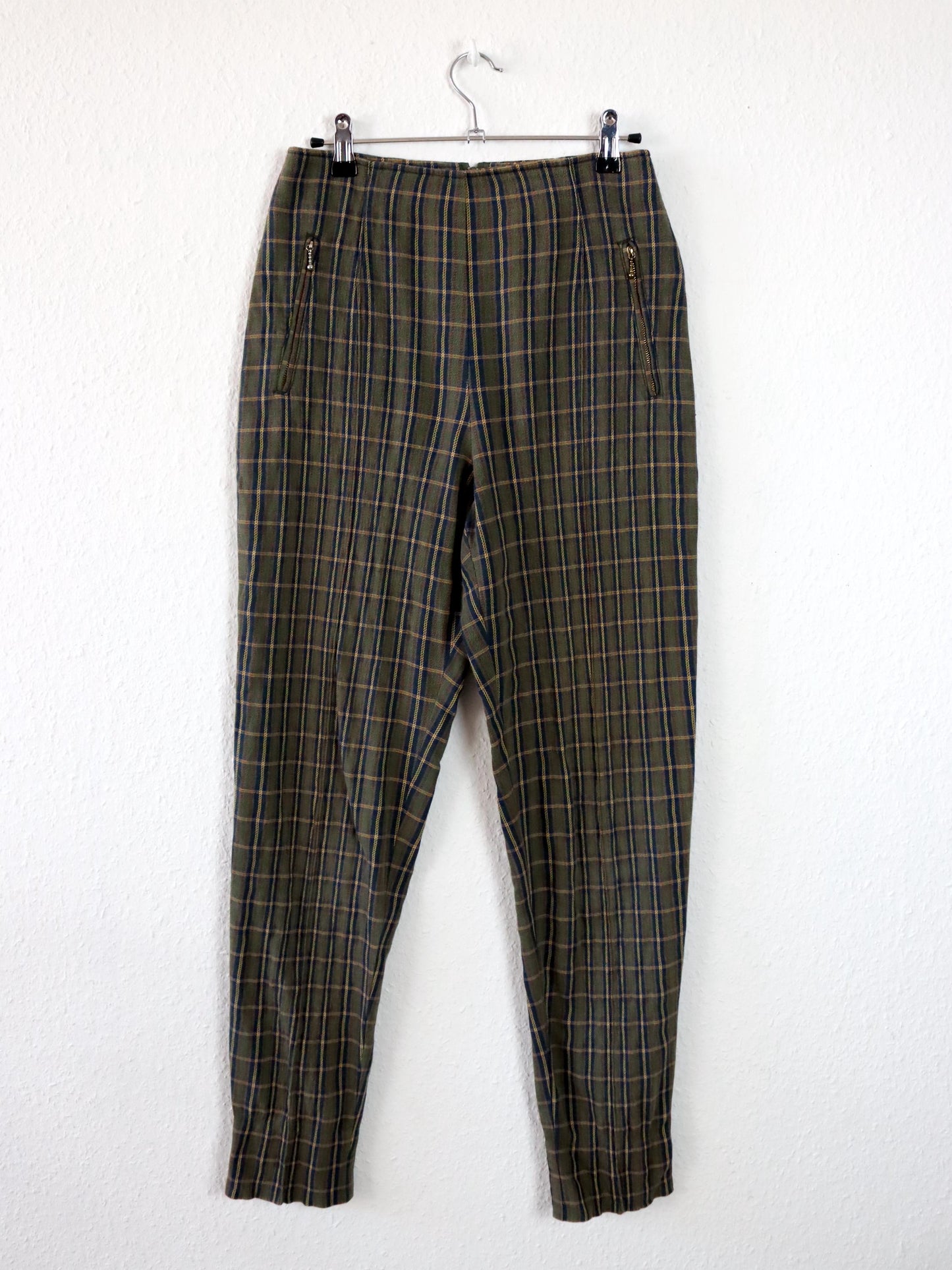 Vintage 80er 90er STEFANEL Steghose high waist Hose kariert 38