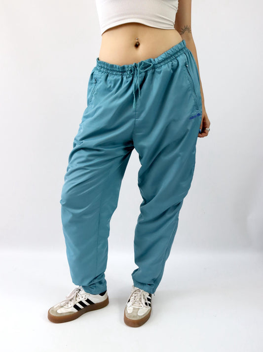 Vintage 80er 90er ADIDAS Trainingshose doppellagig blau 54 XL