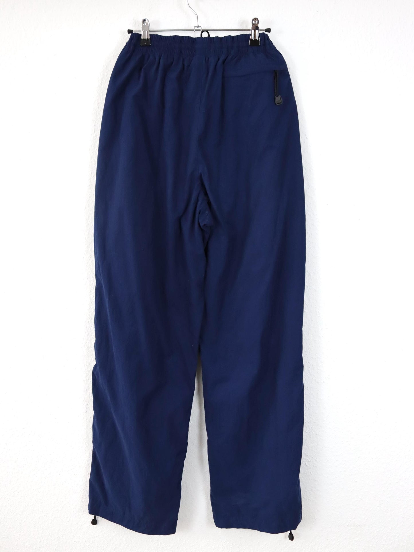 Vintage 80er 90er FILA Jogginghose Trainingshose dunkelblau seitlicher Reißverschluss D54