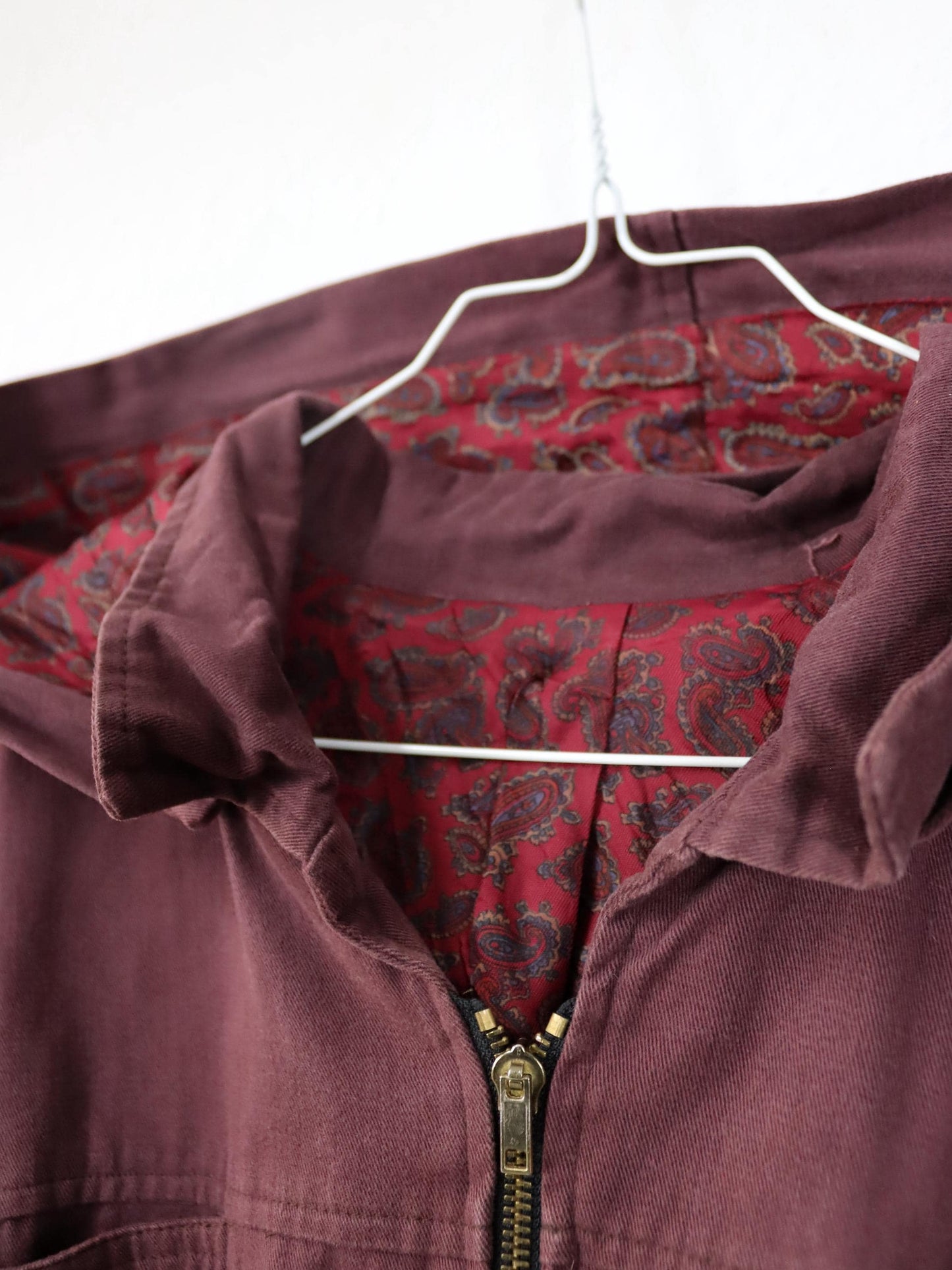 Vintage 80er 90er Jacke Mantel Kapuze burgund tailliert fireman clasp Gürtel S