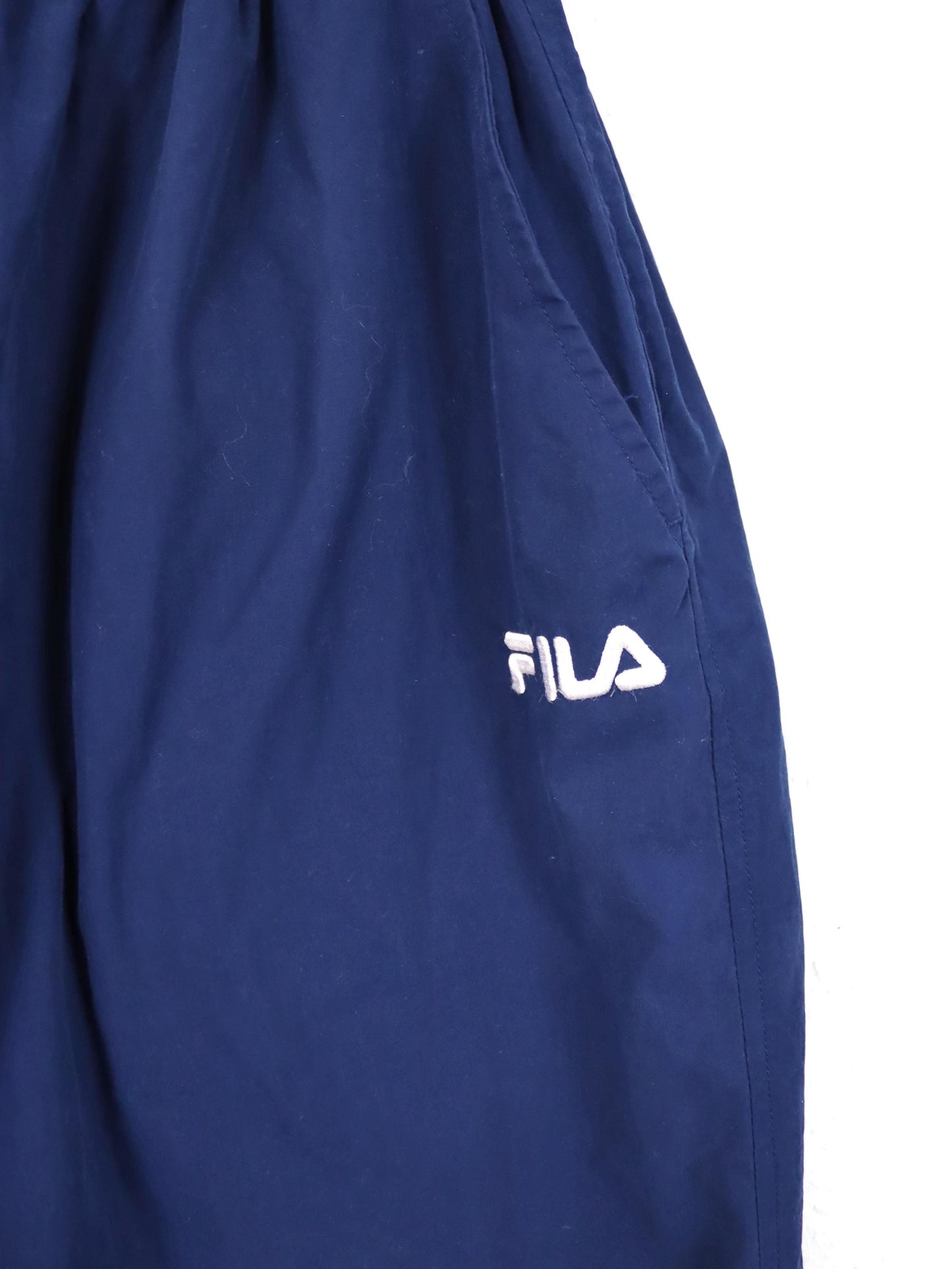 Vintage 80er 90er FILA Jogginghose Trainingshose dunkelblau seitlicher Reißverschluss D54