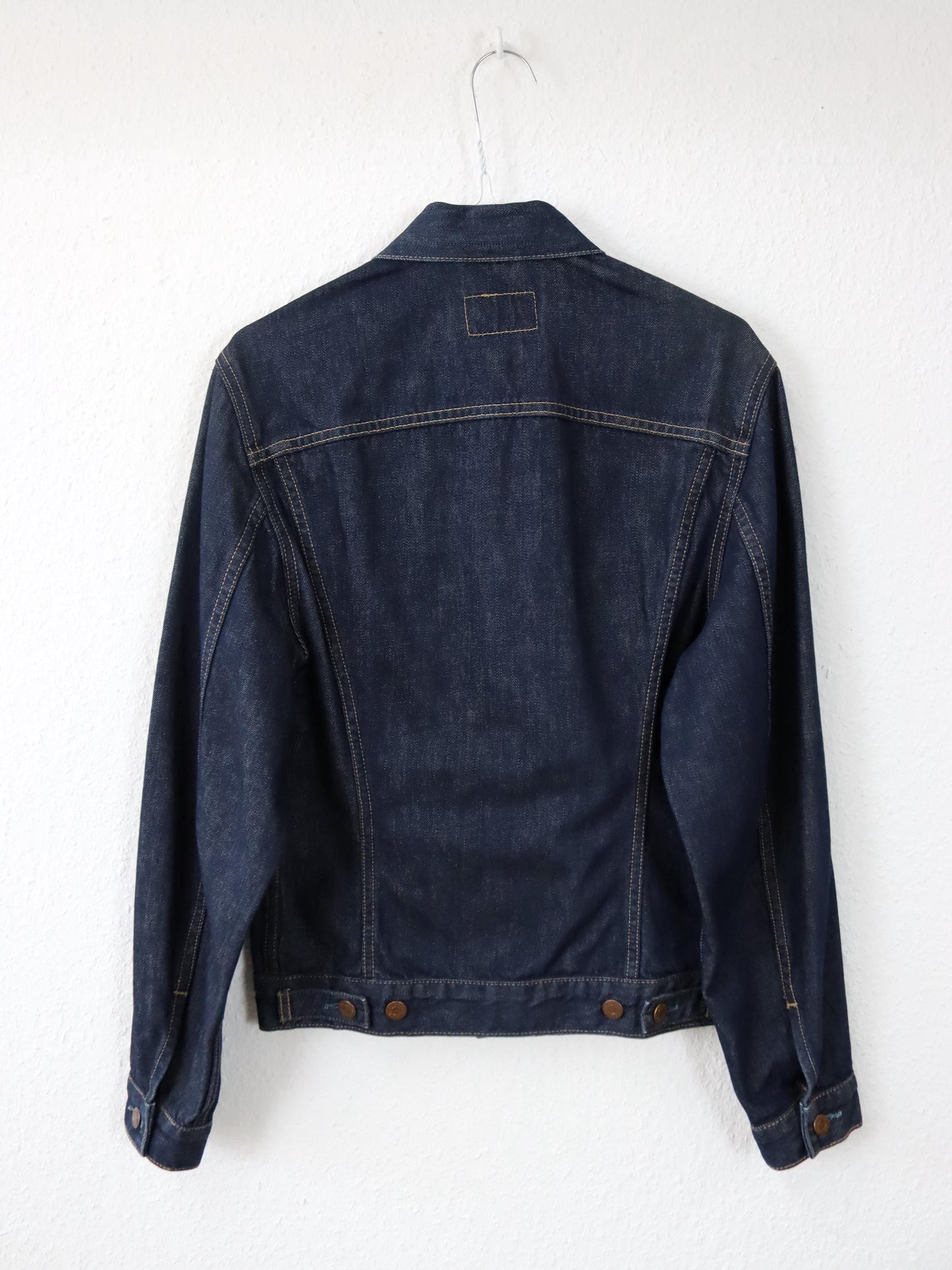 Vintage 80er 90er LEVIS Jeansjacke Denim dunkelblau Deadstock M