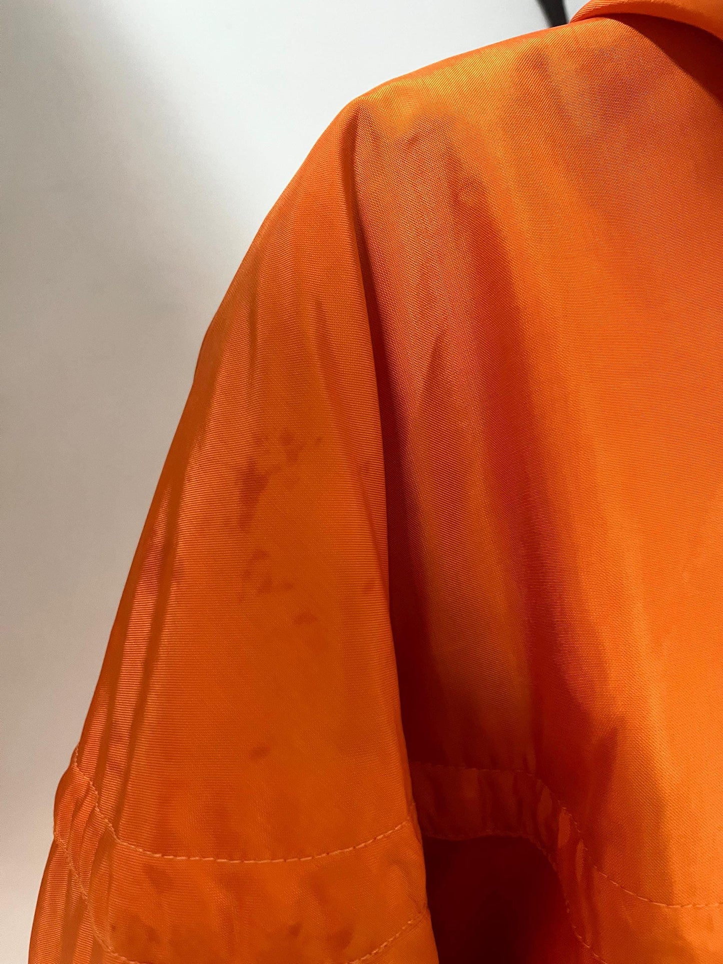 Vintage 80er 90er BELFE Winterjacke gefüttert orange schwarz Kapuze 42 L