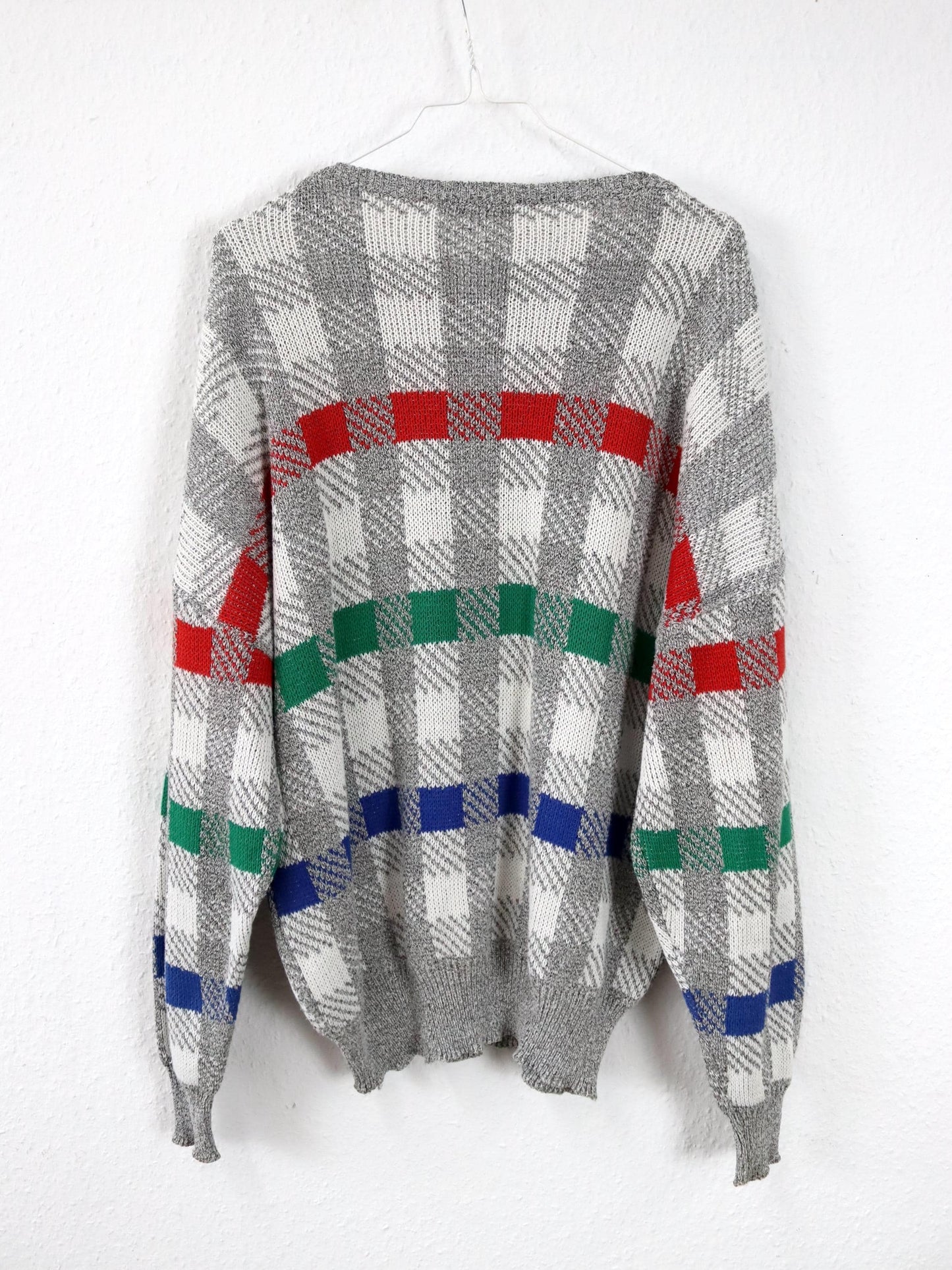 Vintage 80er 90er MICHELLE Strickpullover Pullover gemustert M