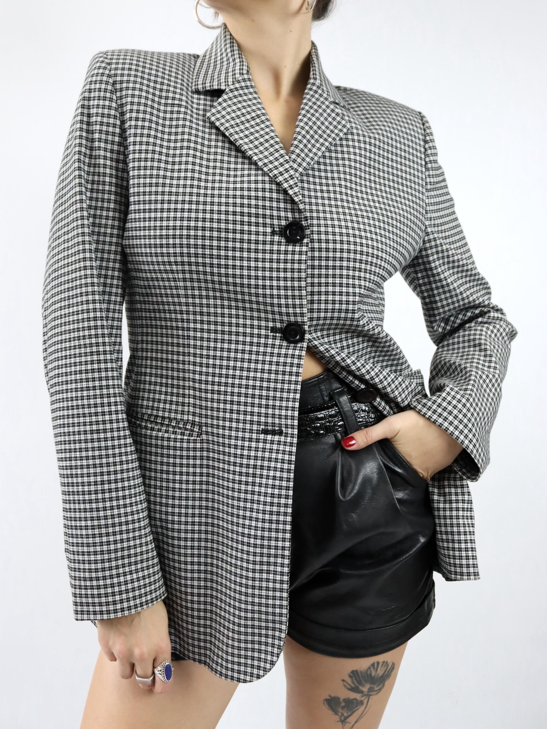 Blazer Mit Schulterpolster 80er Damen