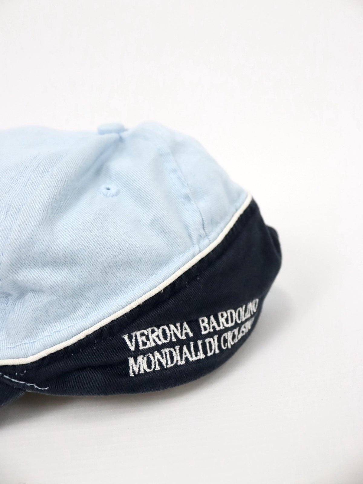 Vintage 90er 00er Y2k N.C.P. Merchandise Cap Mütze blau schwarz WM Cycling 2004 Verona Bardolino One size